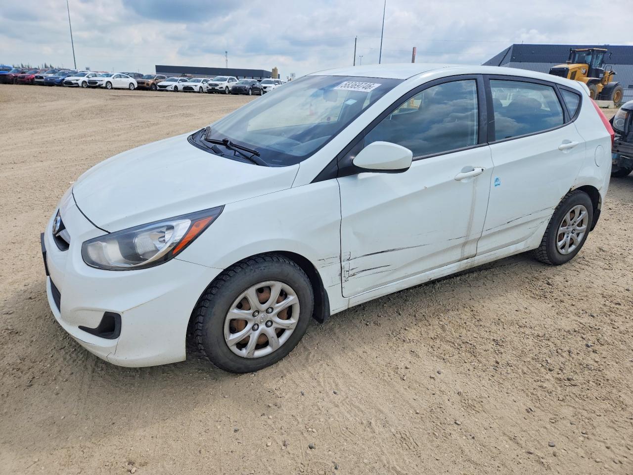 2012 Hyundai Accent Gs White vin: KMHCT5AE1CU014624