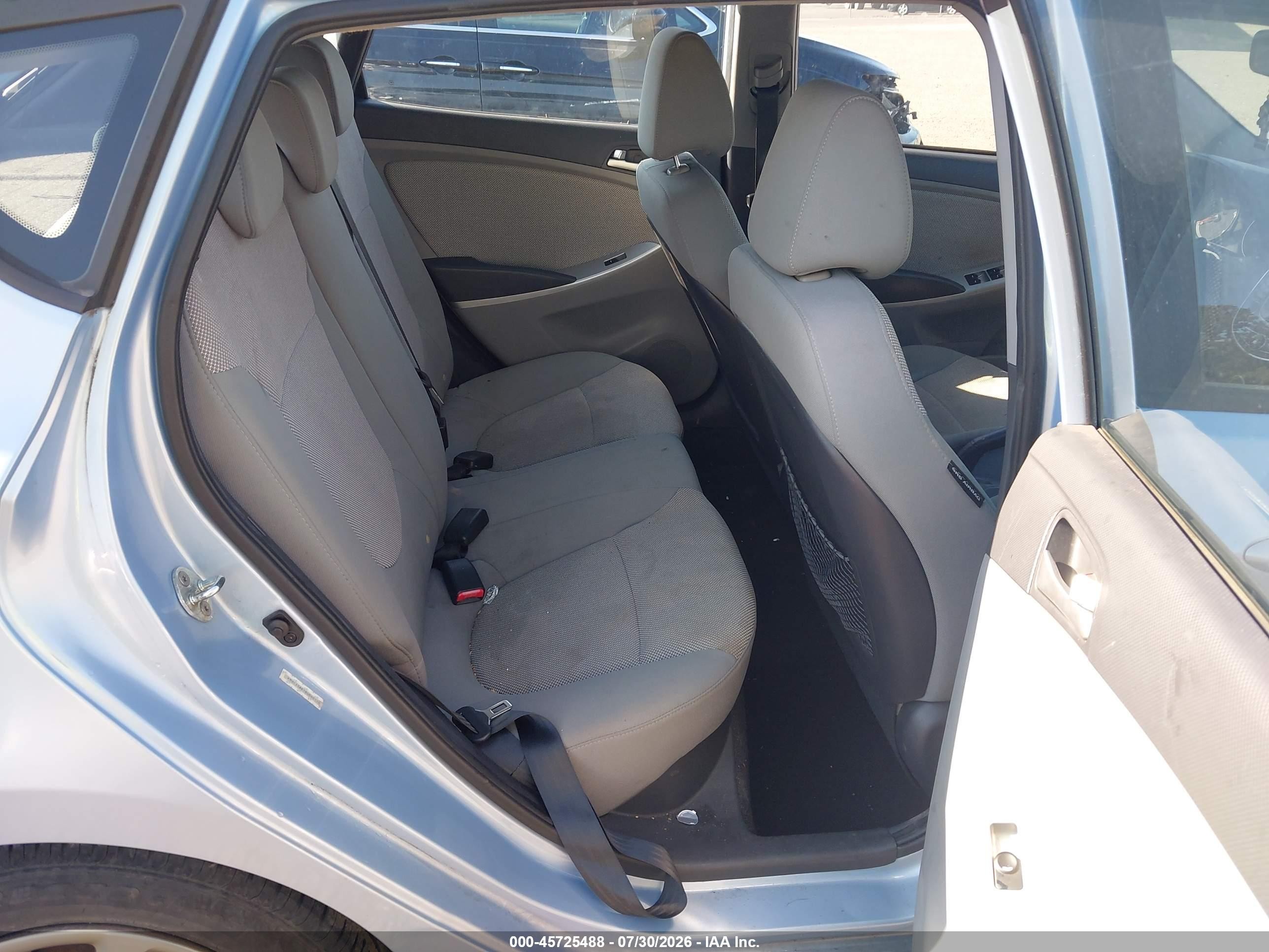 2013 Hyundai Accent Gs Light Blue vin: KMHCT5AE1DU060150