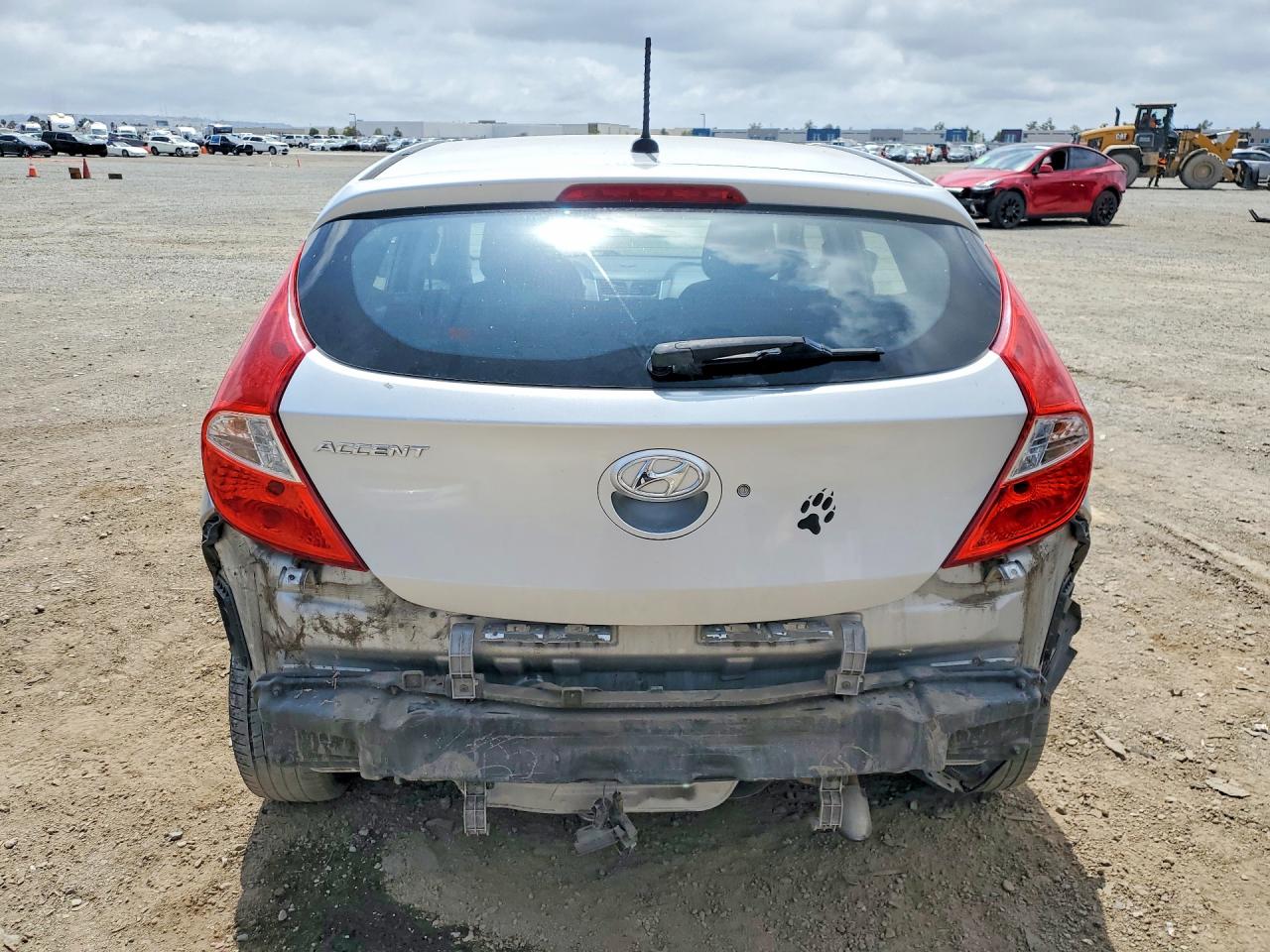 2013 Hyundai Accent Gs Silver vin: KMHCT5AE1DU081564
