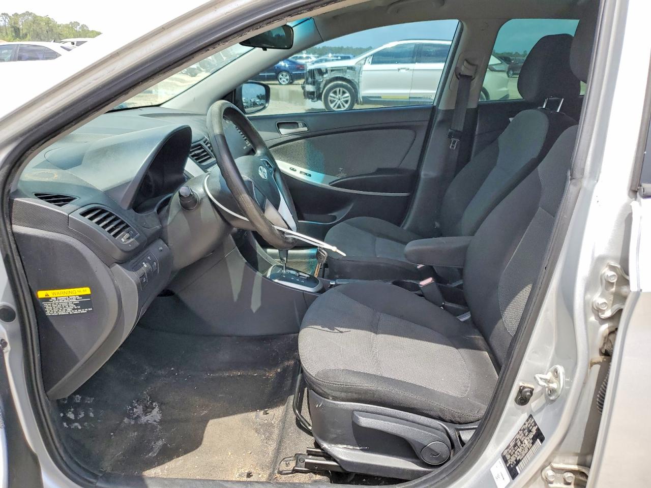2013 Hyundai Accent Gs Silver vin: KMHCT5AE1DU082181