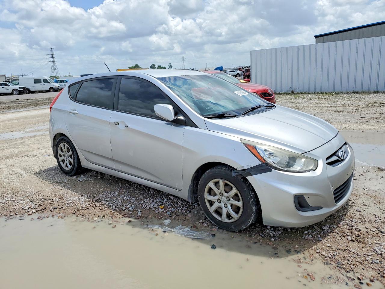 2013 Hyundai Accent Gs Silver vin: KMHCT5AE1DU082181