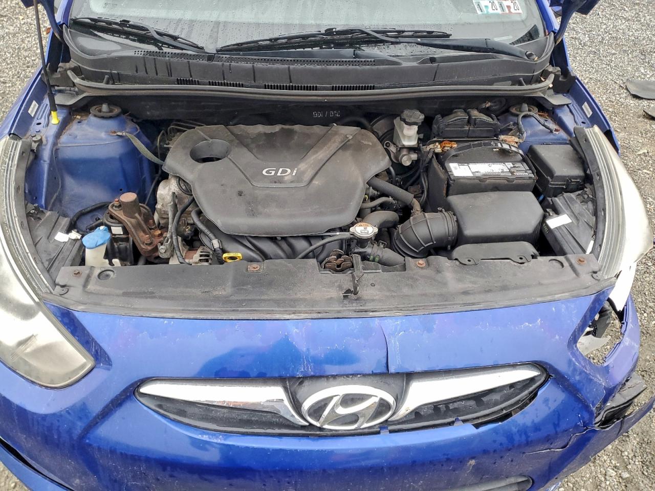 2013 Hyundai Accent Gls Blue vin: KMHCT5AE1DU083928
