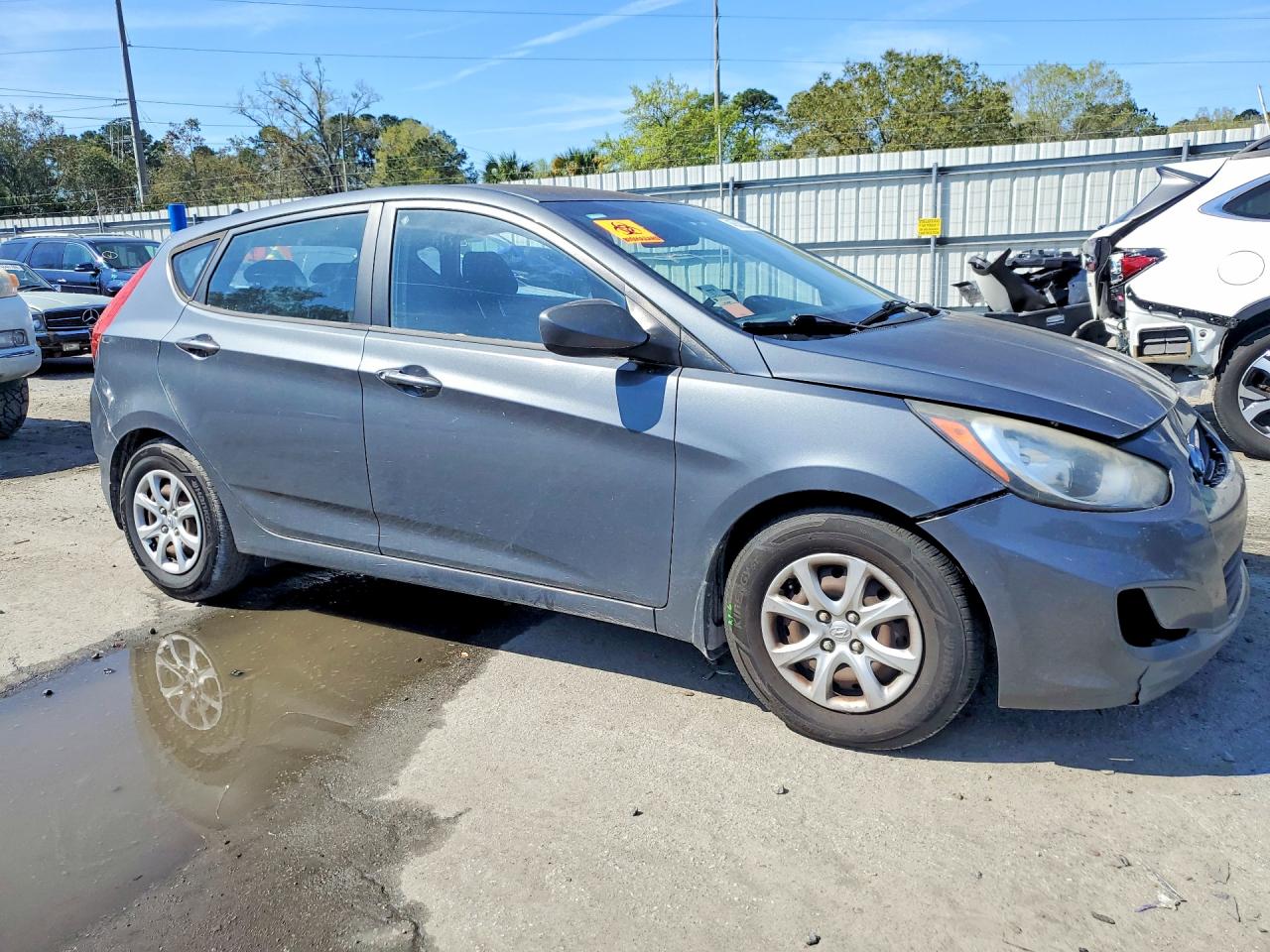 2013 Hyundai Accent Gs Gray vin: KMHCT5AE1DU088594