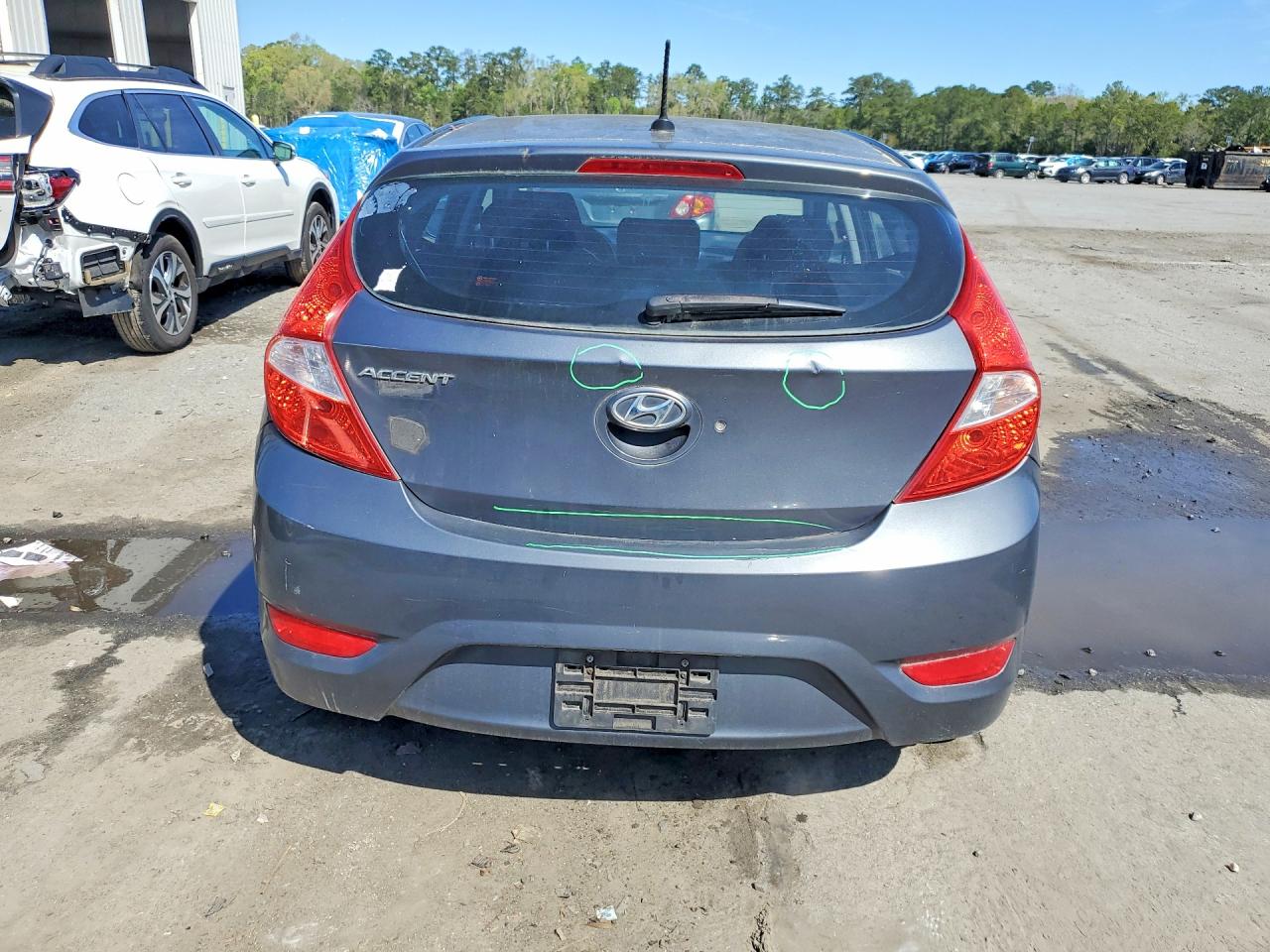 2013 Hyundai Accent Gs Gray vin: KMHCT5AE1DU088594