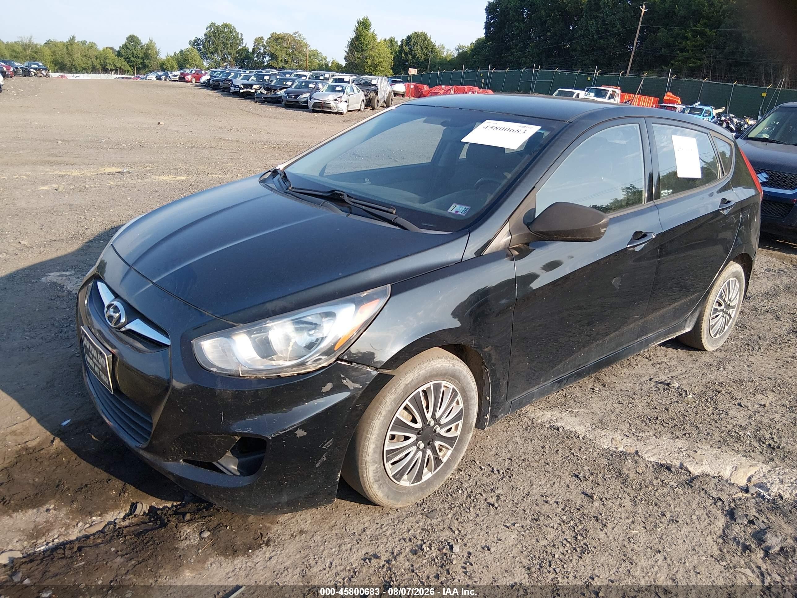 2013 Hyundai Accent Gs Черный vin: KMHCT5AE1DU116314