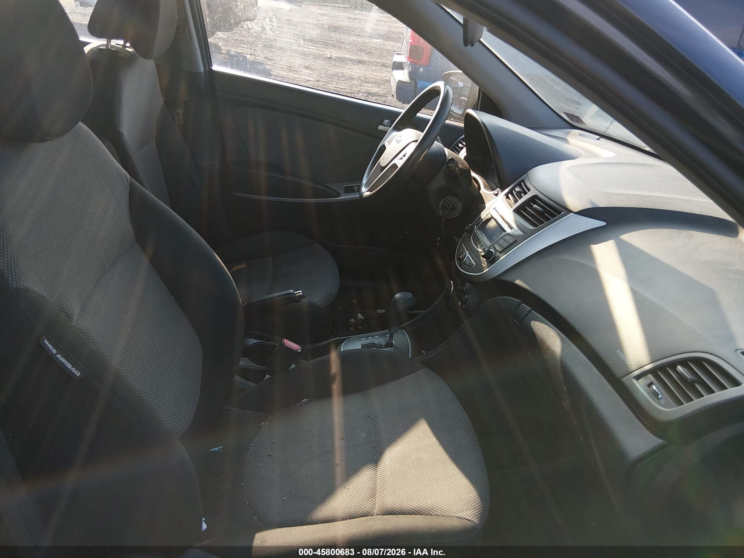 2013 Hyundai Accent Gs Черный vin: KMHCT5AE1DU116314