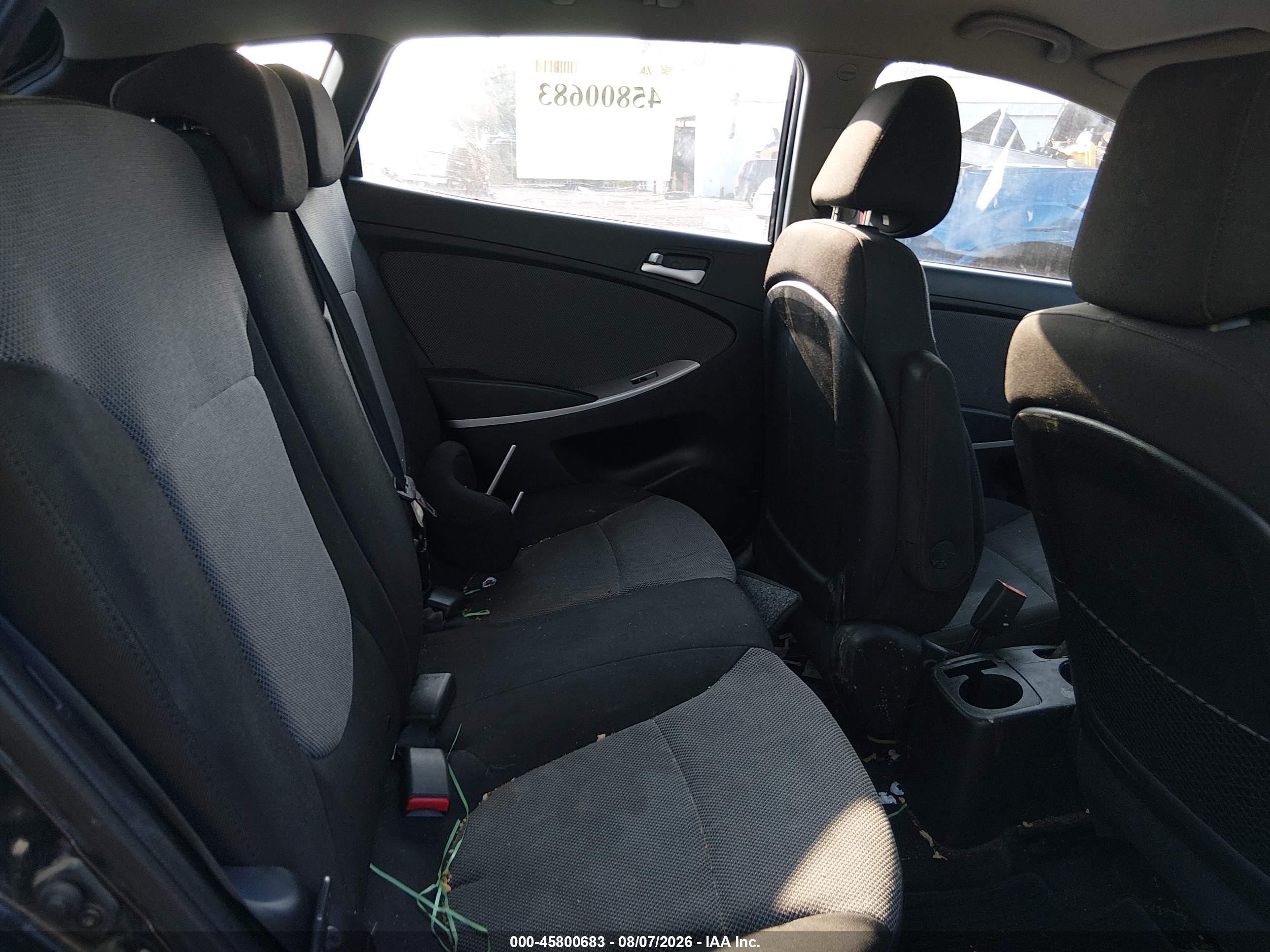 2013 Hyundai Accent Gs Черный vin: KMHCT5AE1DU116314