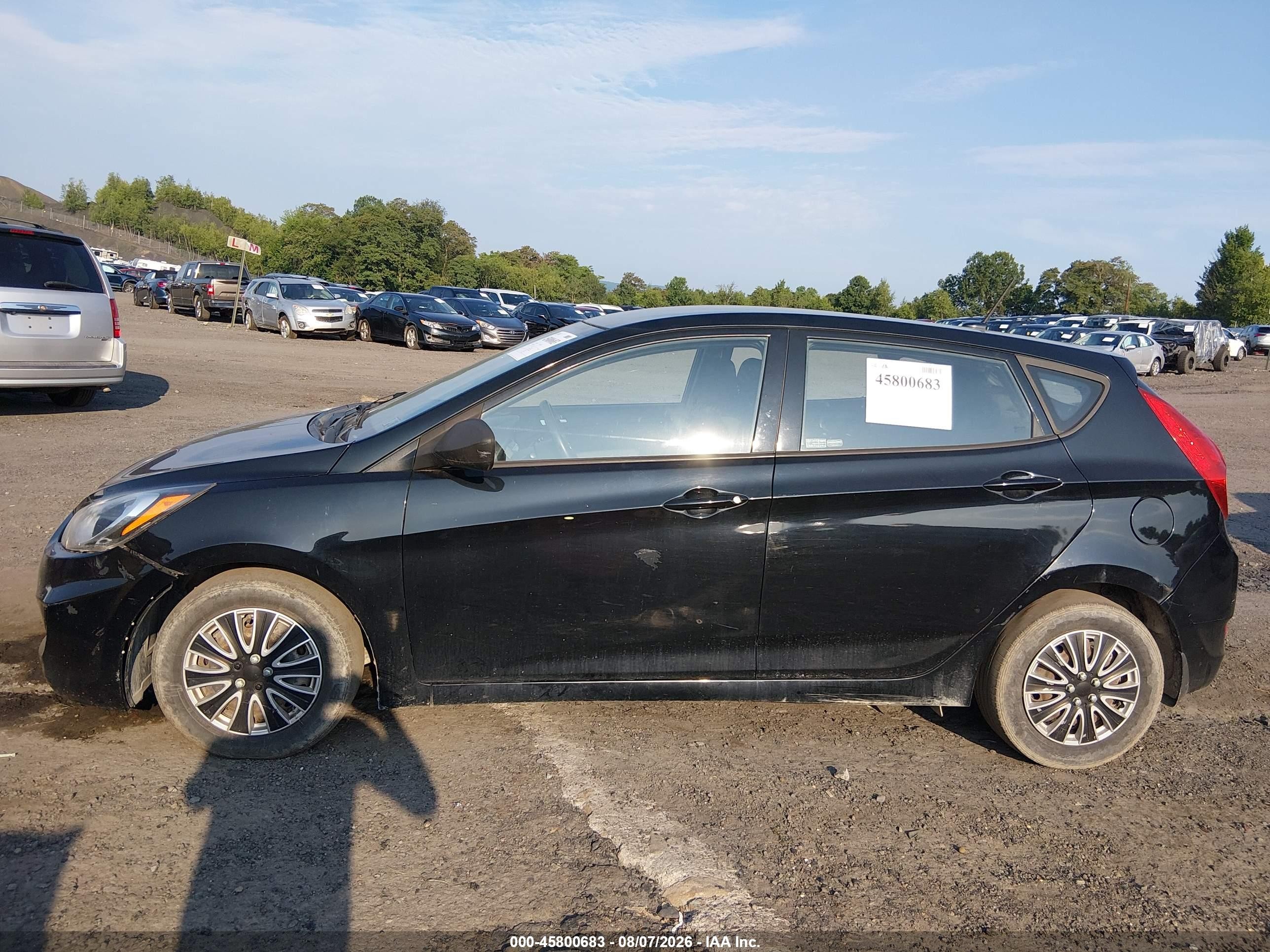 2013 Hyundai Accent Gs Черный vin: KMHCT5AE1DU116314