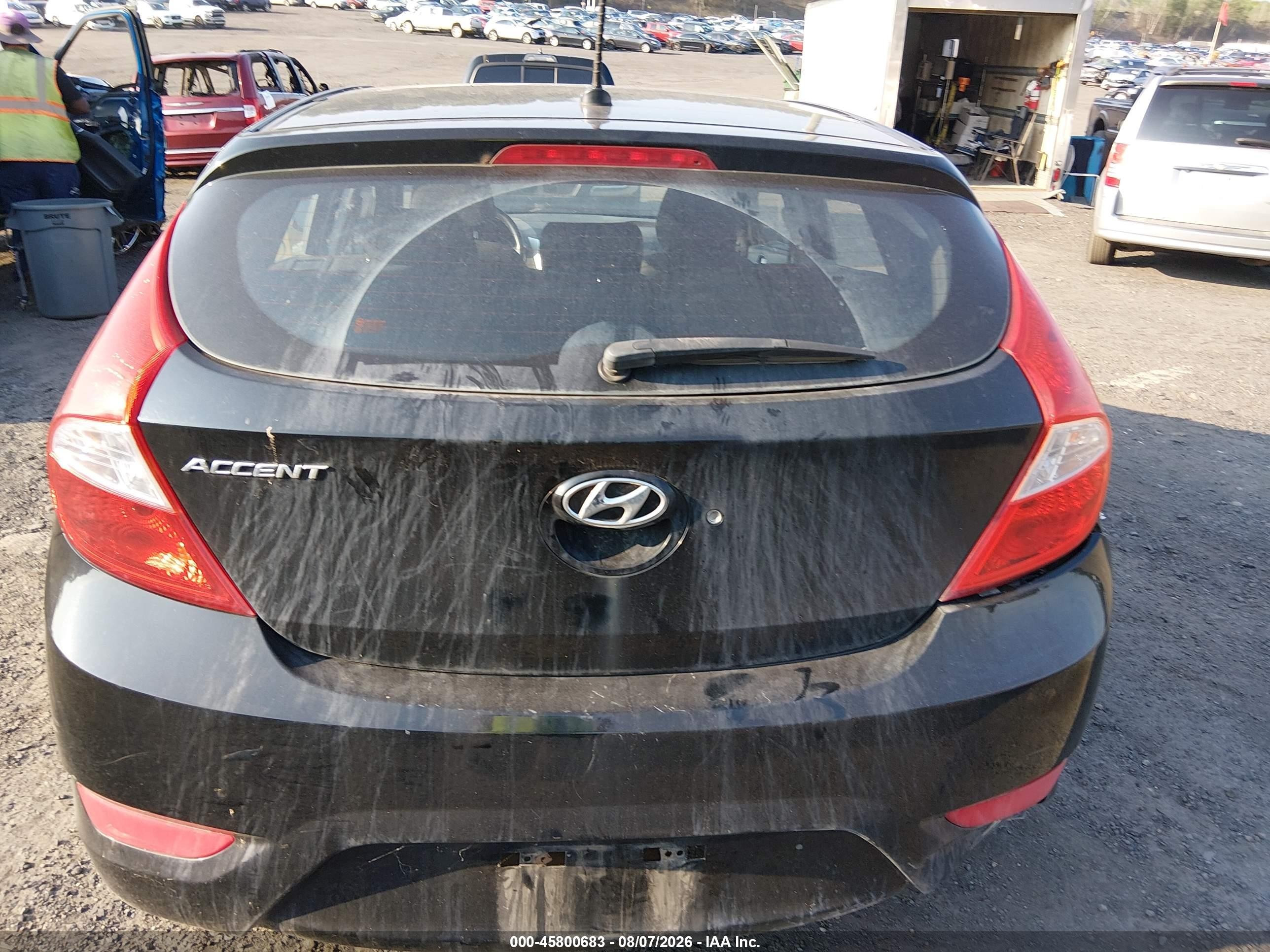 2013 Hyundai Accent Gs Черный vin: KMHCT5AE1DU116314