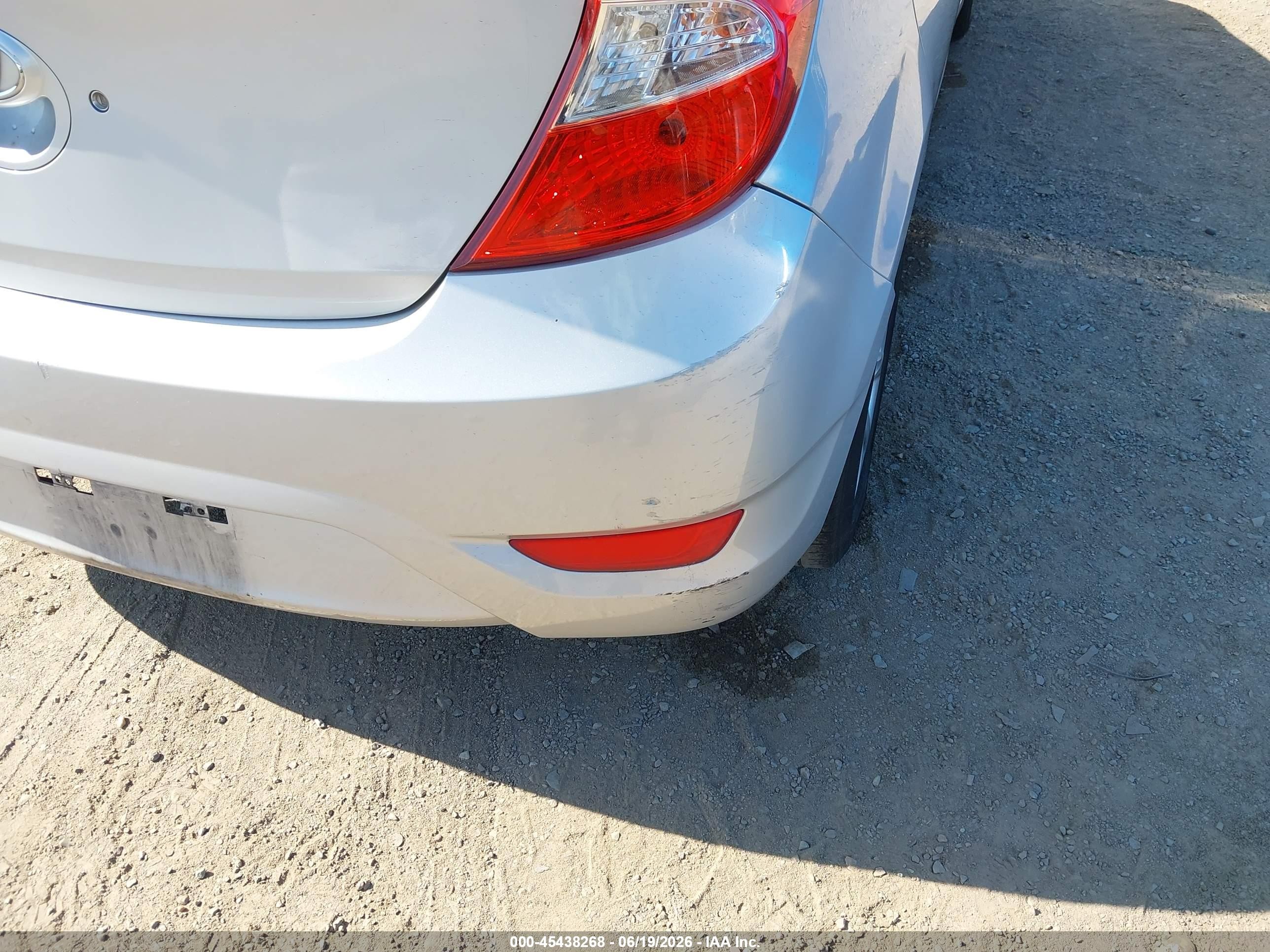 2013 Hyundai Accent Gs Silver vin: KMHCT5AE1DU138846