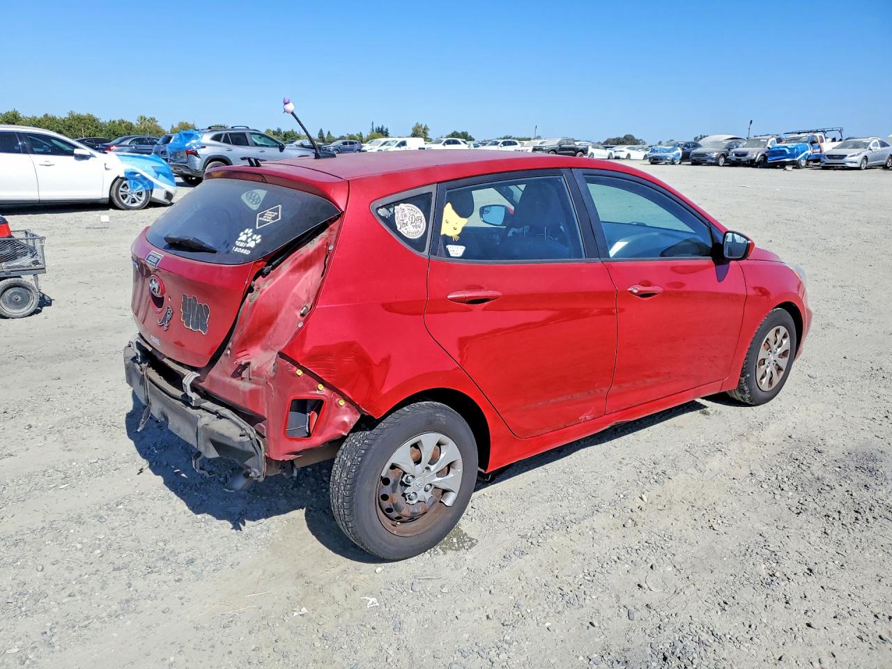 2015 Hyundai Accent Gs Красный vin: KMHCT5AE1FU219896