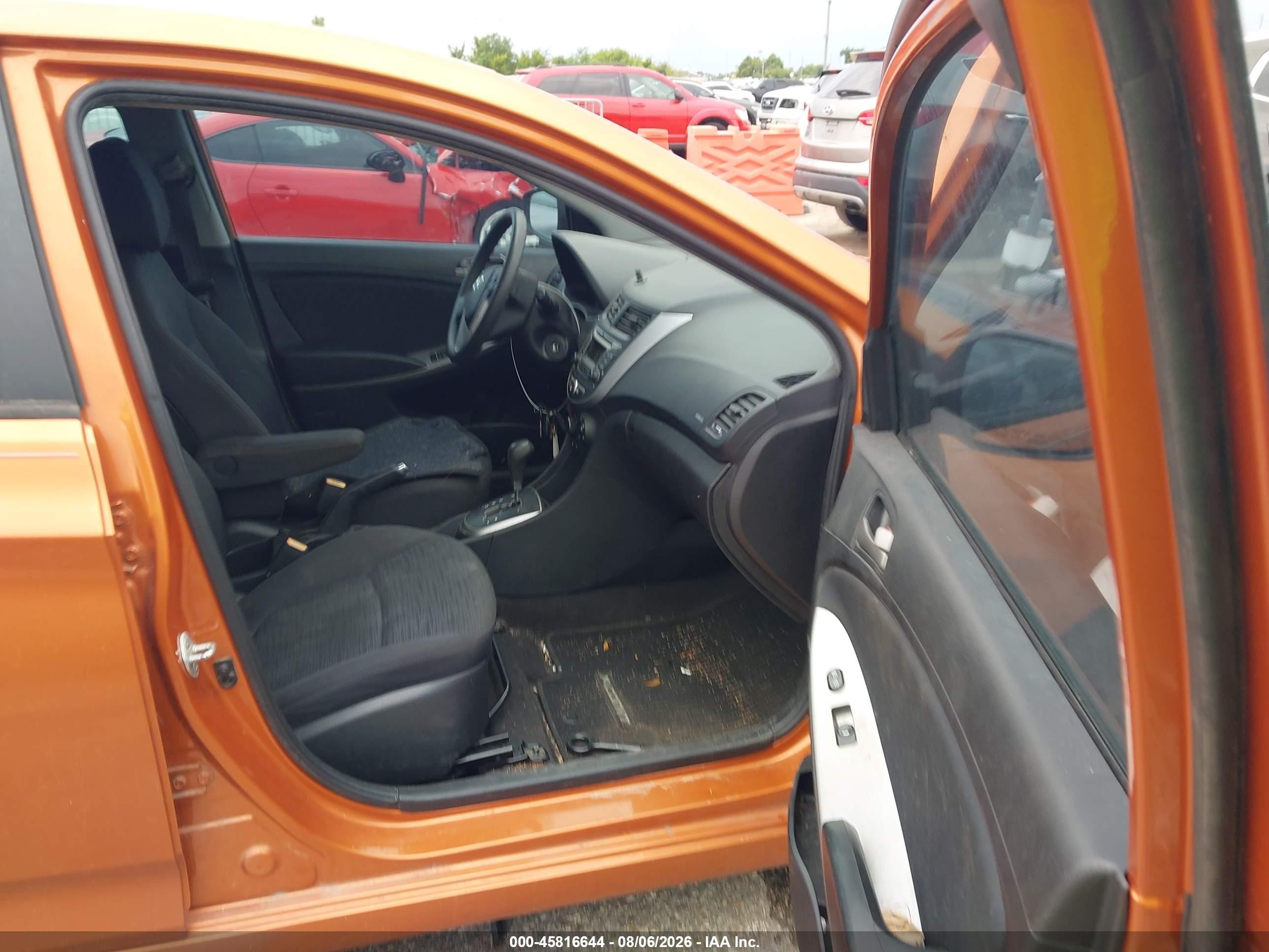 2015 Hyundai Accent Gs Orange vin: KMHCT5AE1FU222667