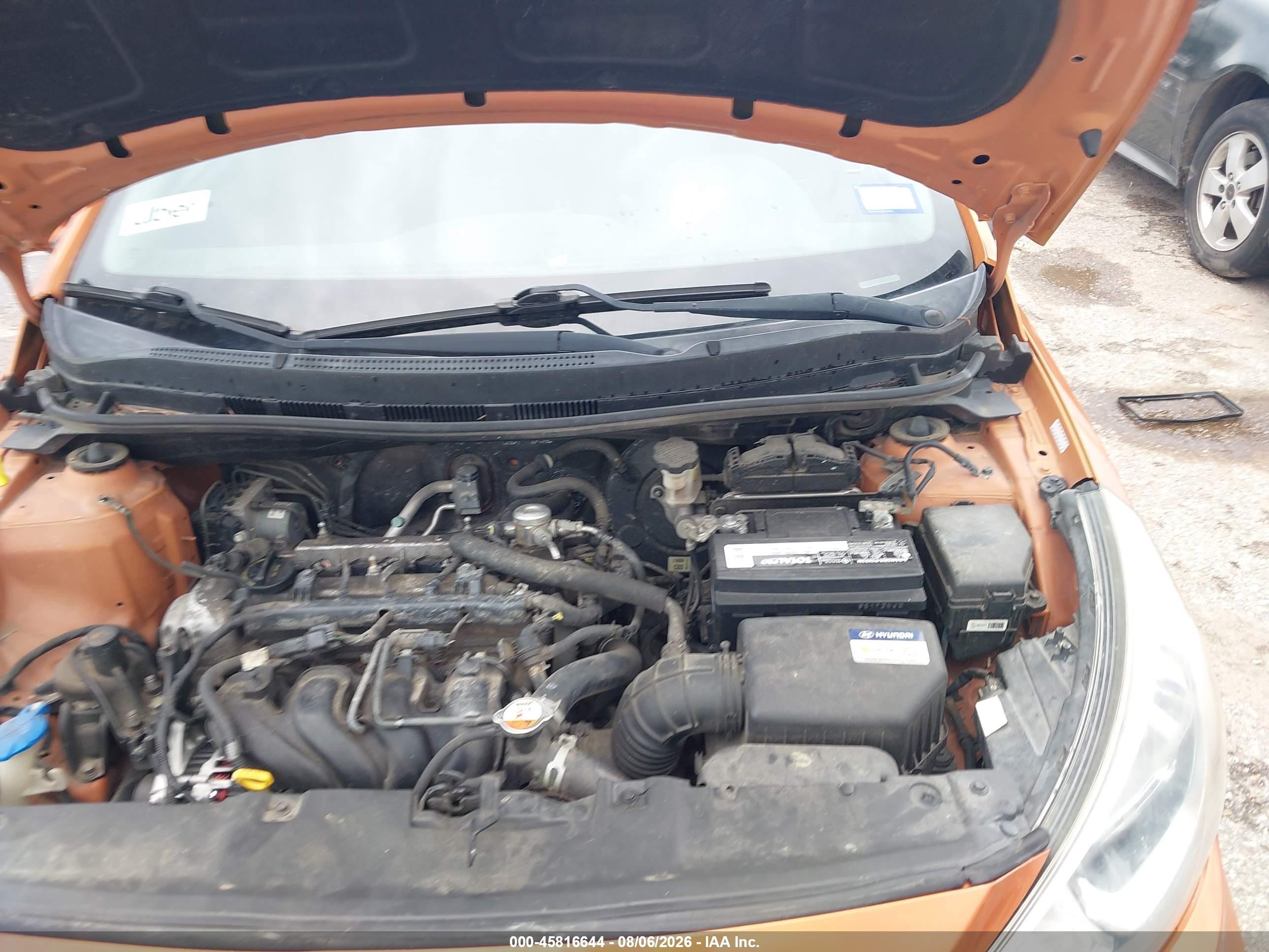 2015 Hyundai Accent Gs Orange vin: KMHCT5AE1FU222667
