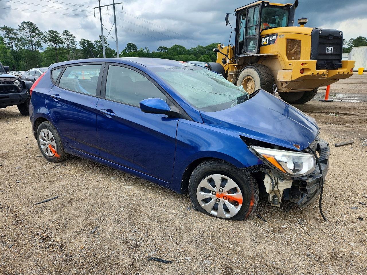 2017 Hyundai Accent Se Синий vin: KMHCT5AE1HU307804