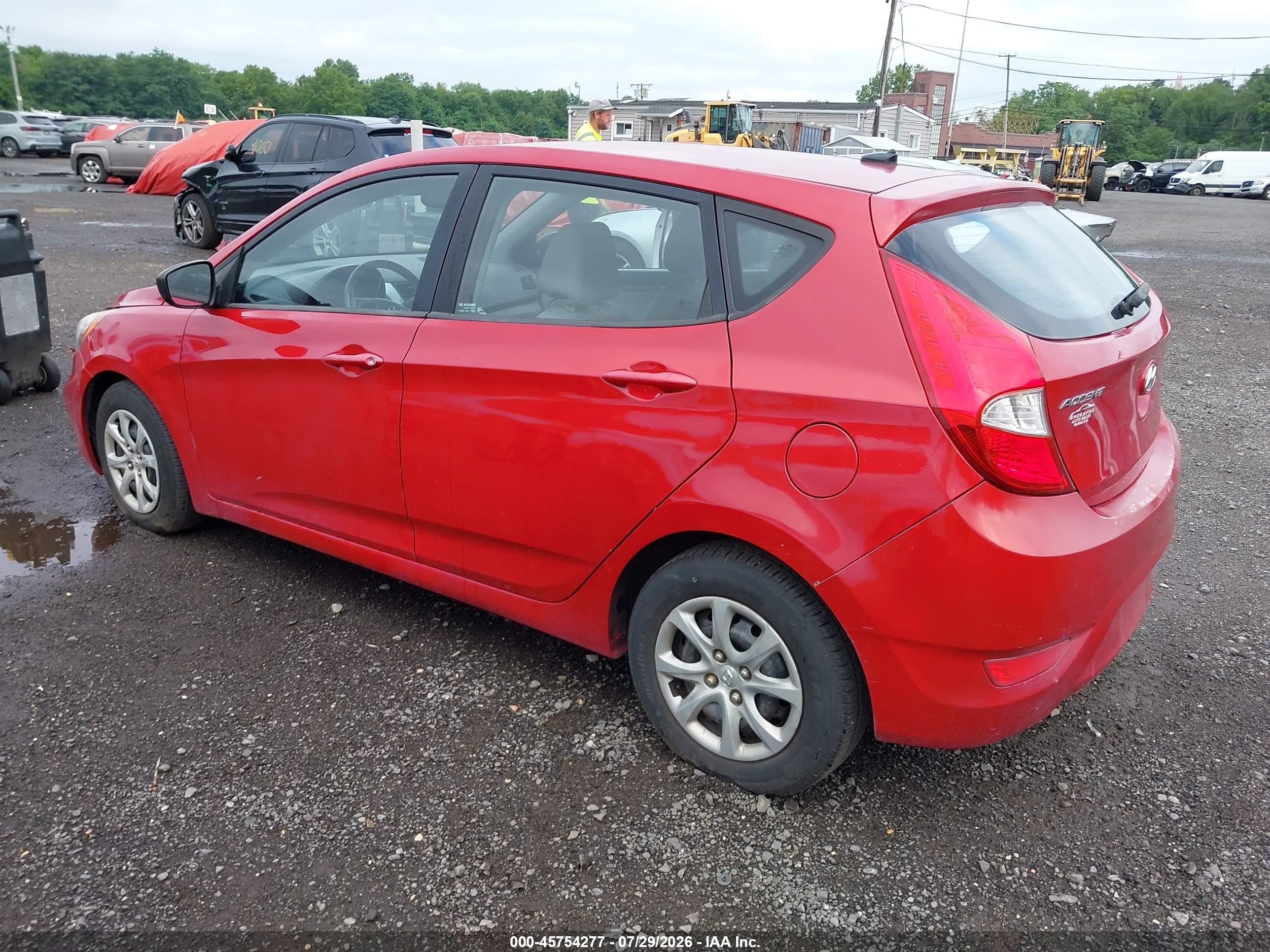 2012 Hyundai Accent Gs Red vin: KMHCT5AE2CU032923