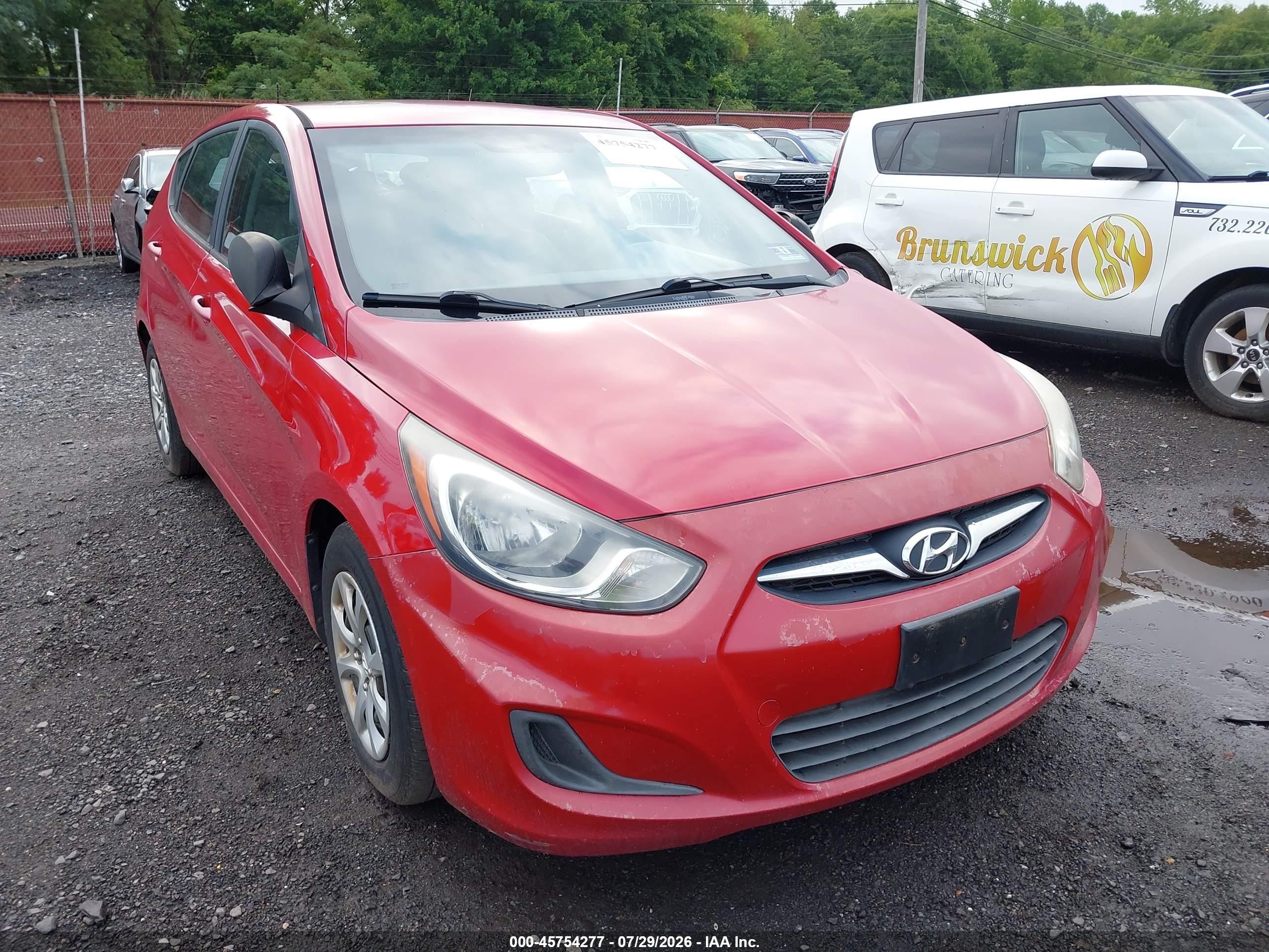 2012 Hyundai Accent Gs Red vin: KMHCT5AE2CU032923