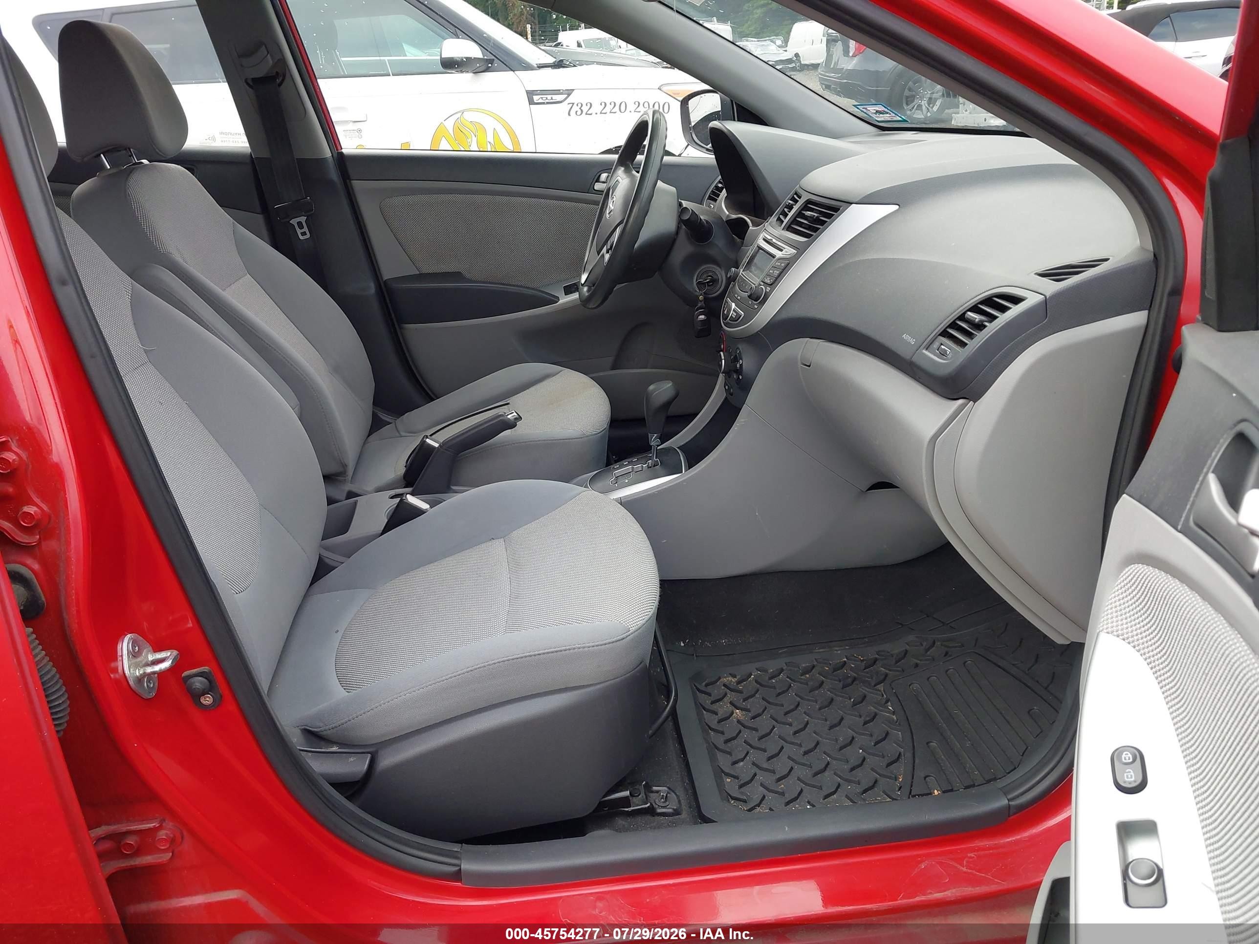 2012 Hyundai Accent Gs Red vin: KMHCT5AE2CU032923