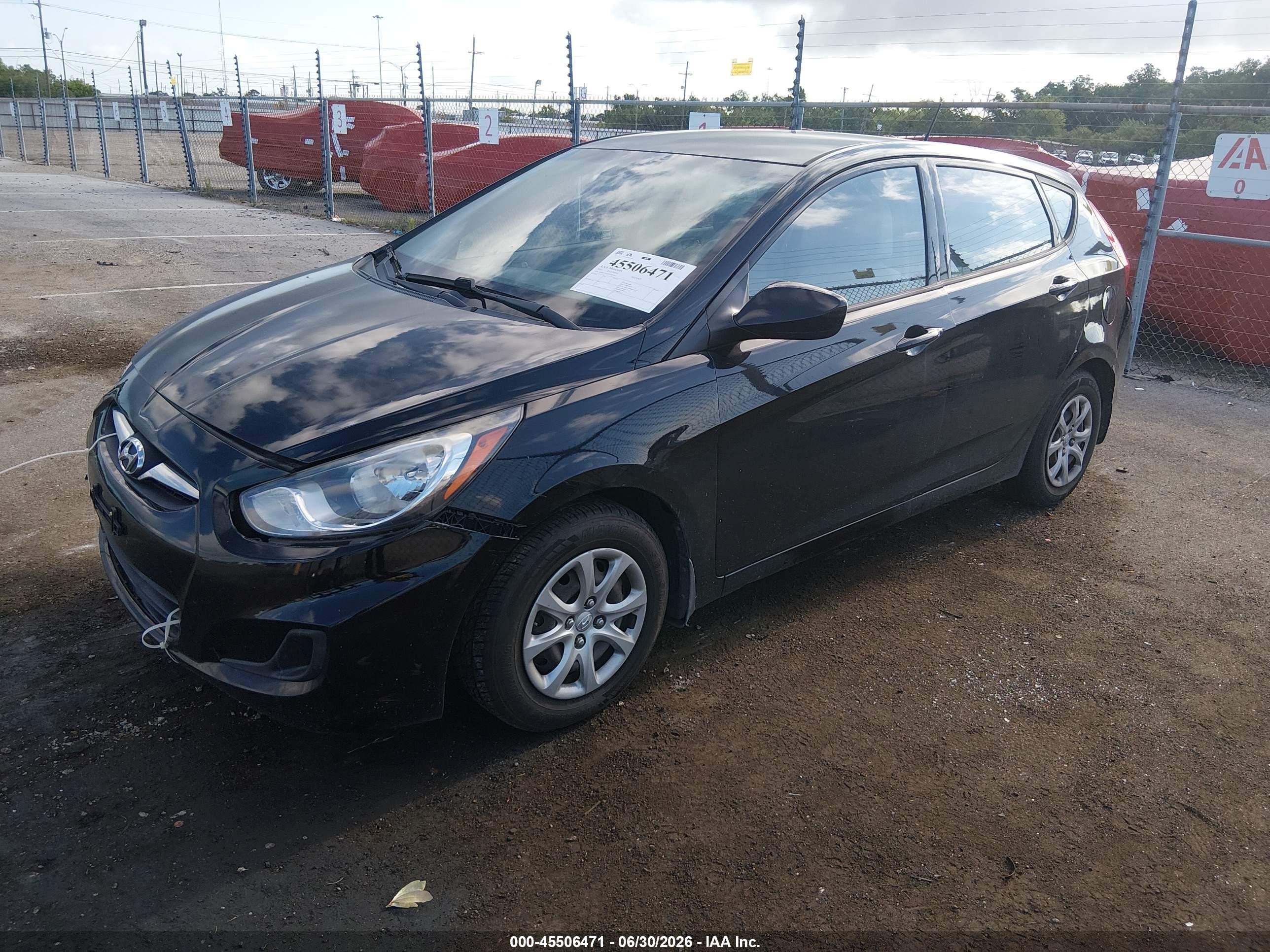 2012 Hyundai Accent Gs Black vin: KMHCT5AE2CU033831