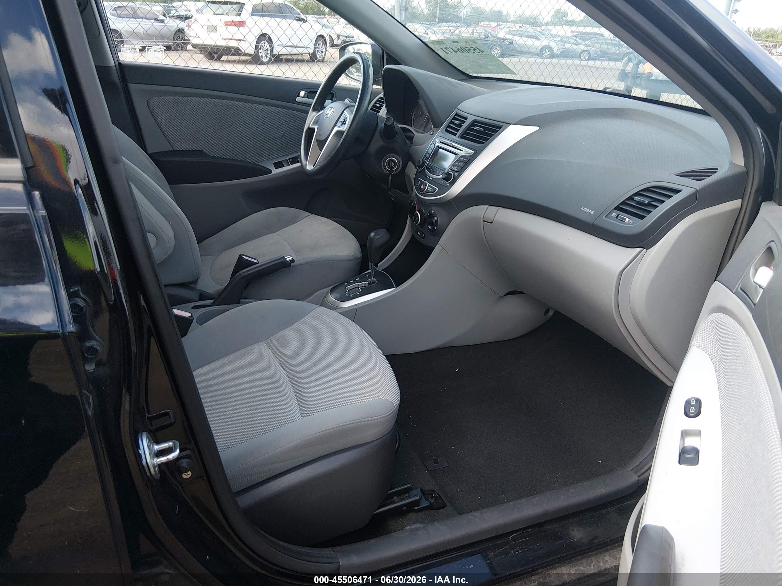 2012 Hyundai Accent Gs Black vin: KMHCT5AE2CU033831