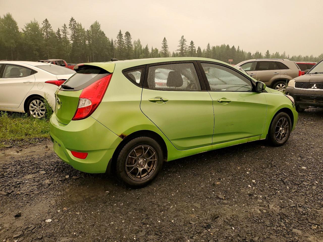2012 Hyundai Accent Gs Green vin: KMHCT5AE2CU044862