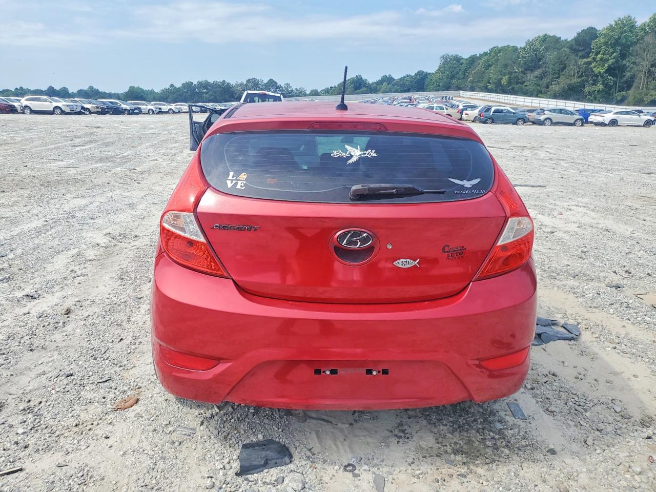 2012 Hyundai Accent Gls Red vin: KMHCT5AE2CU045526