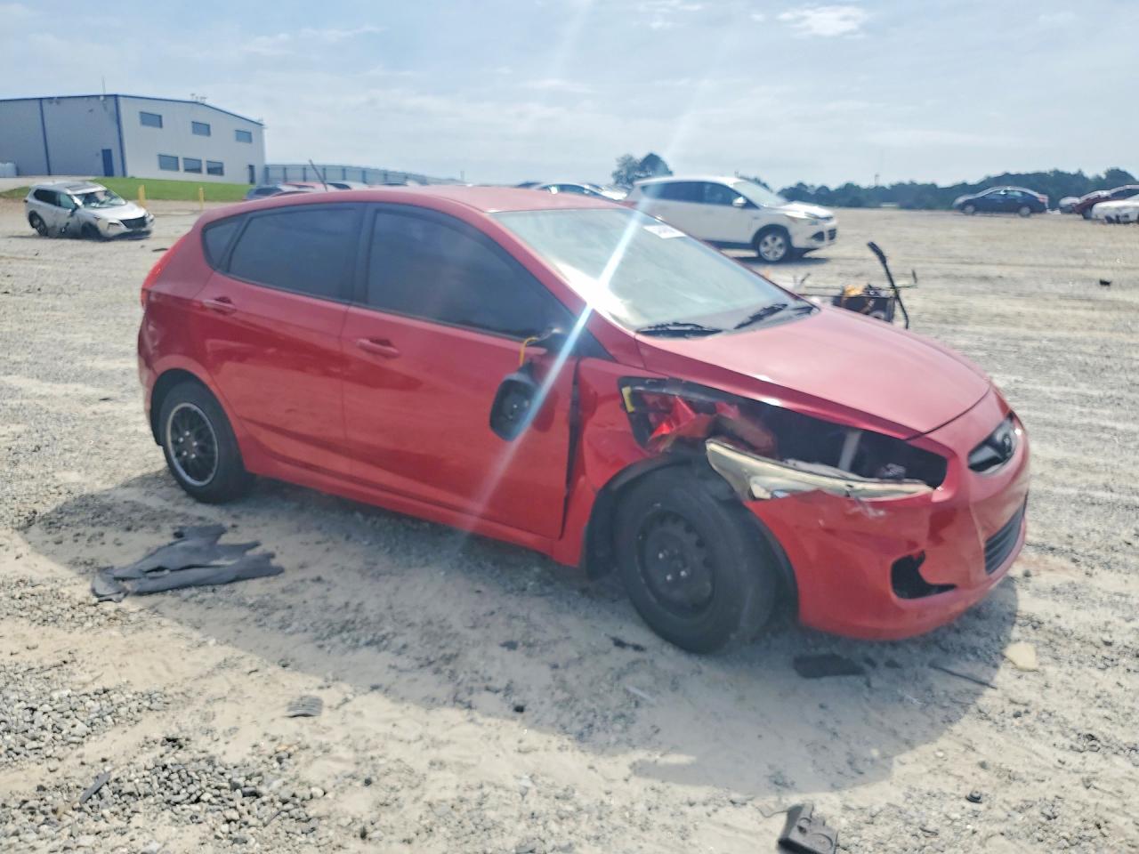 2012 Hyundai Accent Gls Red vin: KMHCT5AE2CU045526