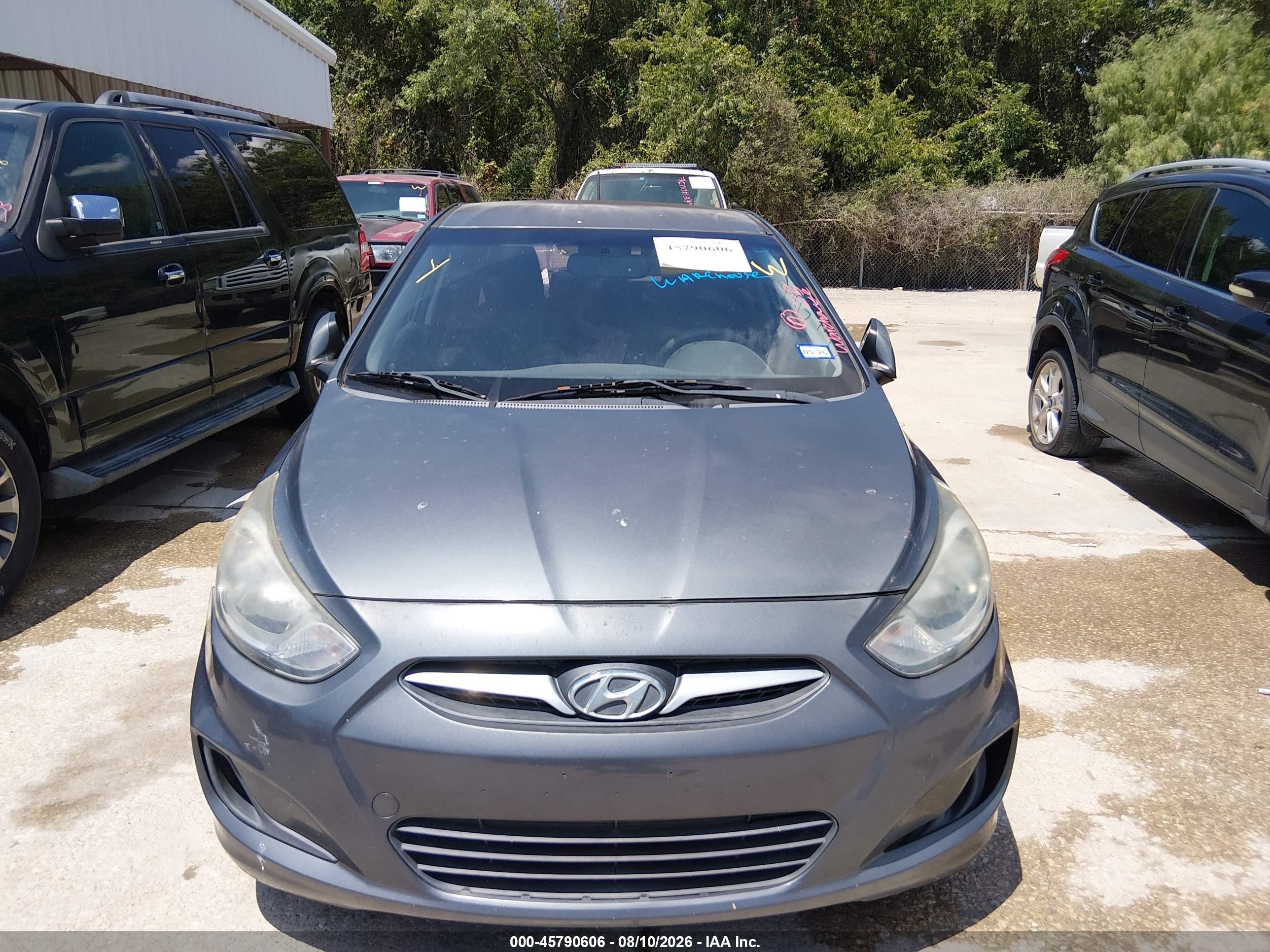 2012 Hyundai Accent Gs Gray vin: KMHCT5AE2CU059040