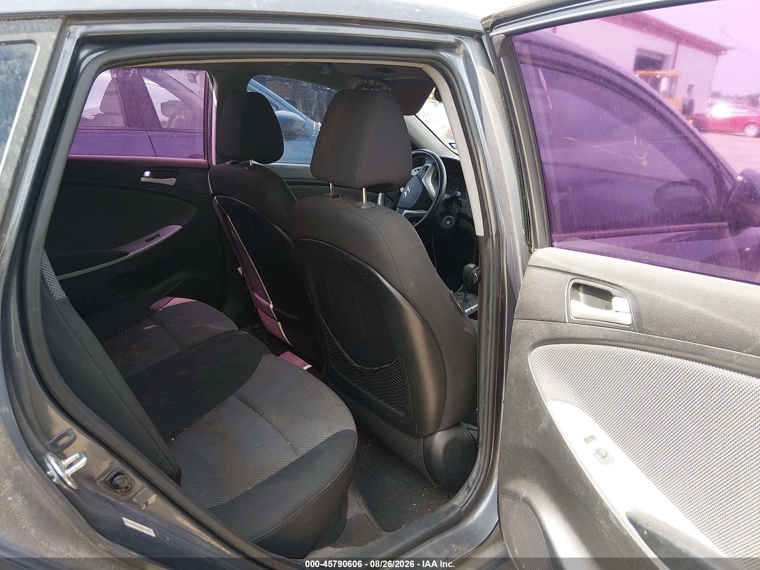 2012 Hyundai Accent Gs Gray vin: KMHCT5AE2CU059040
