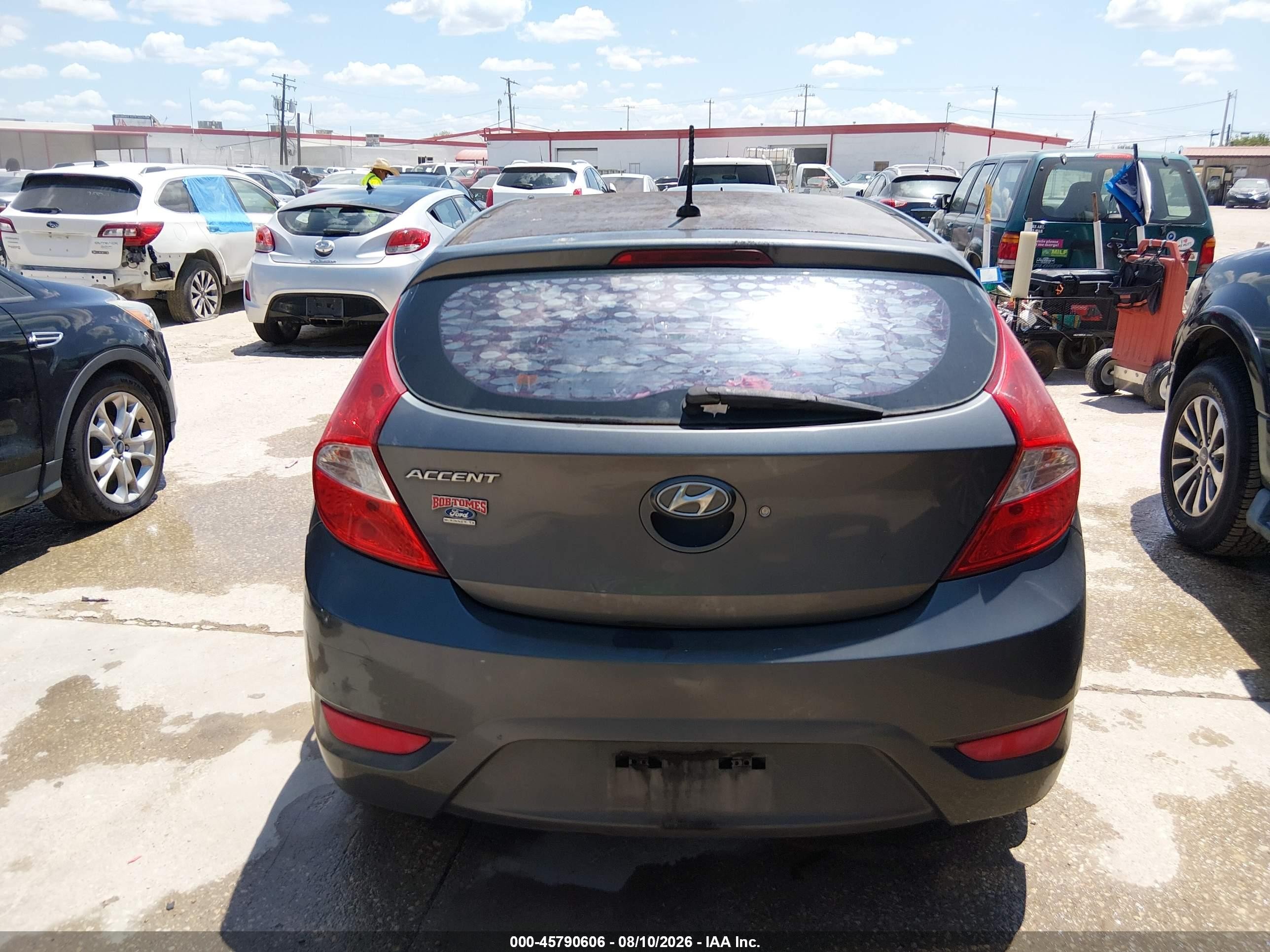 2012 Hyundai Accent Gs Gray vin: KMHCT5AE2CU059040