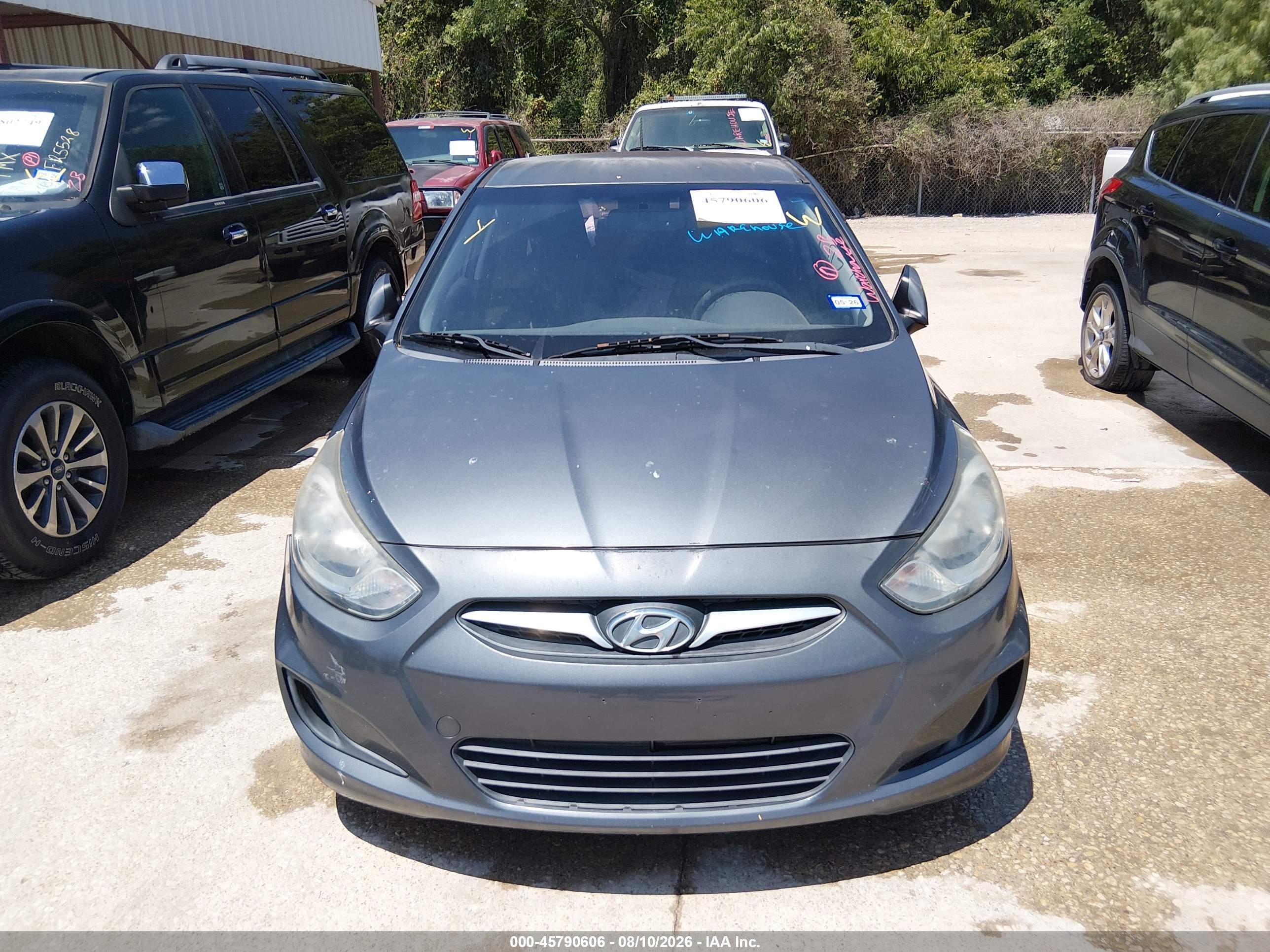 2012 Hyundai Accent Gs Gray vin: KMHCT5AE2CU059040