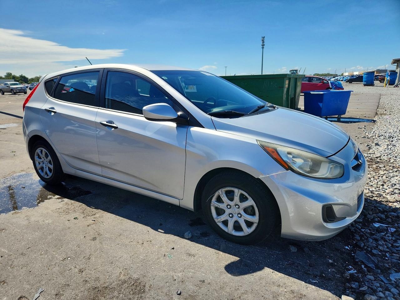 2013 Hyundai Accent Gs Серебряный vin: KMHCT5AE2DU076535