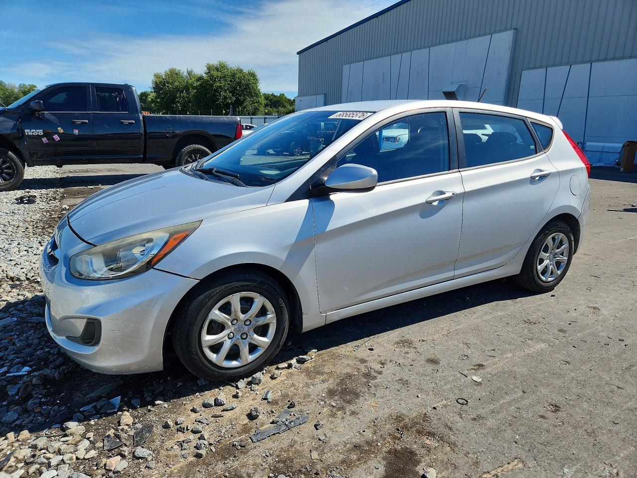 2013 Hyundai Accent Gs Silver vin: KMHCT5AE2DU076535