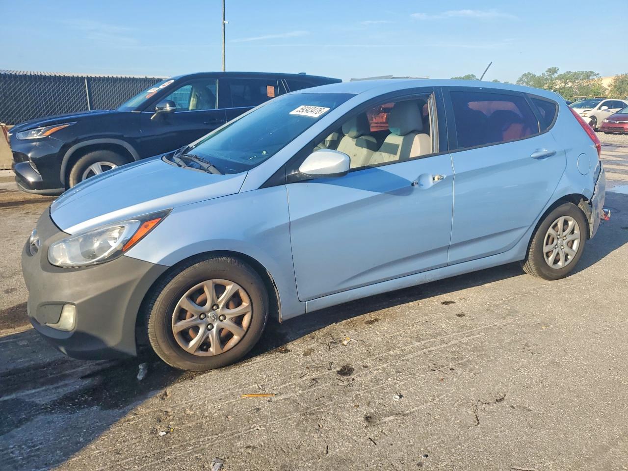 2013 Hyundai Accent Gs Blue vin: KMHCT5AE2DU106777