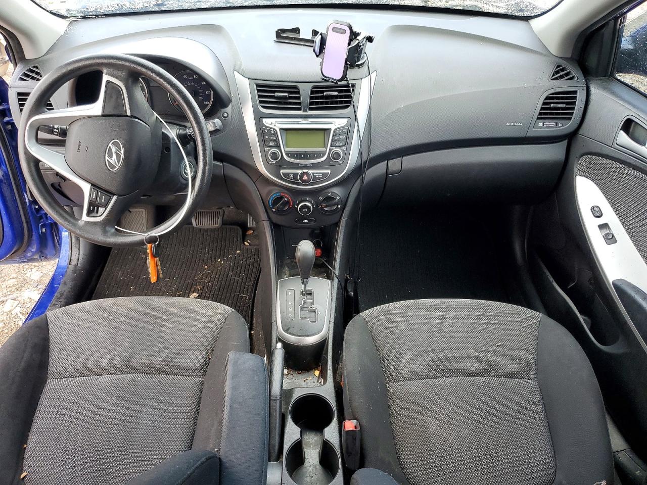 2013 Hyundai Accent Gs Blue vin: KMHCT5AE2DU118878