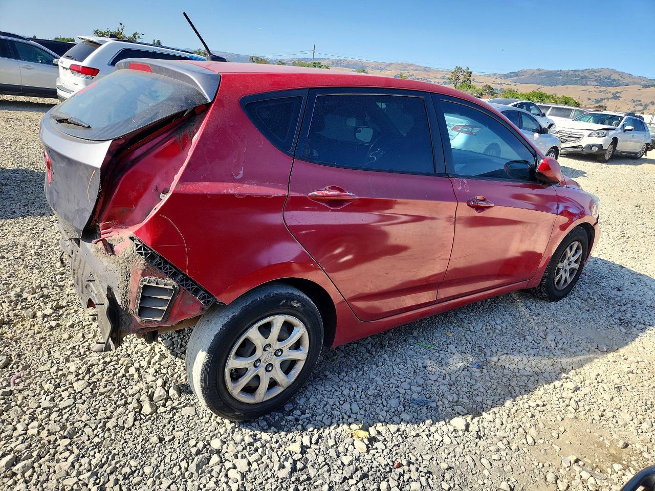 2014 Hyundai Accent Gs Red vin: KMHCT5AE2EU148898