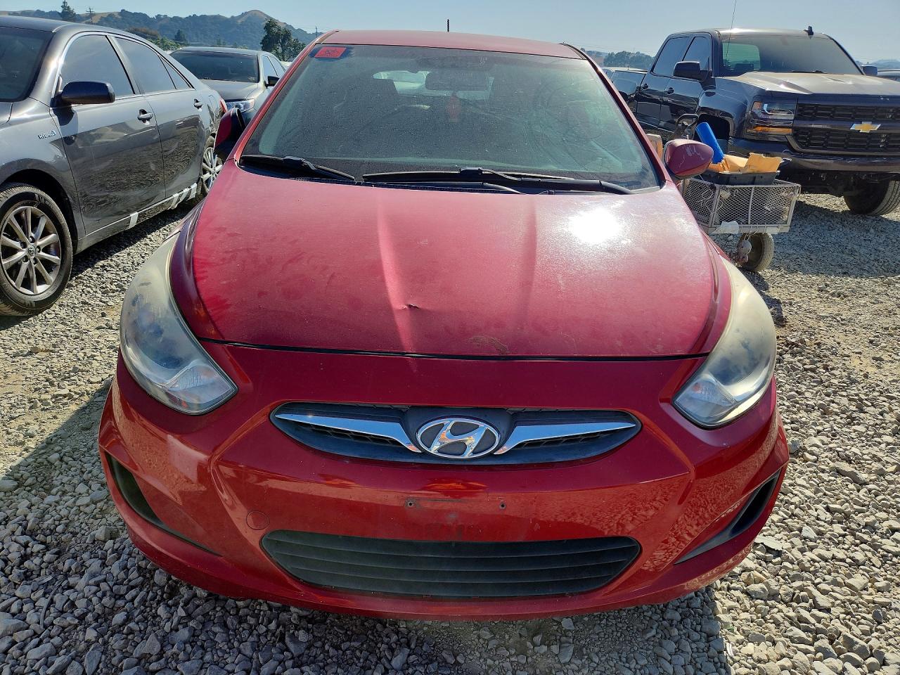 2014 Hyundai Accent Gs Red vin: KMHCT5AE2EU148898