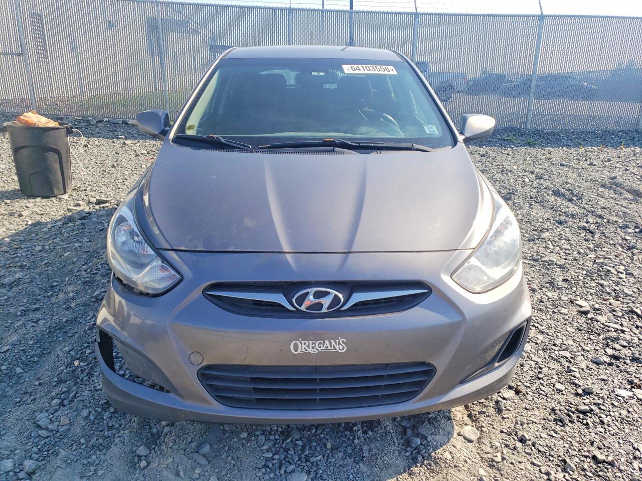 2014 Hyundai Accent Gls Gray vin: KMHCT5AE2EU176989