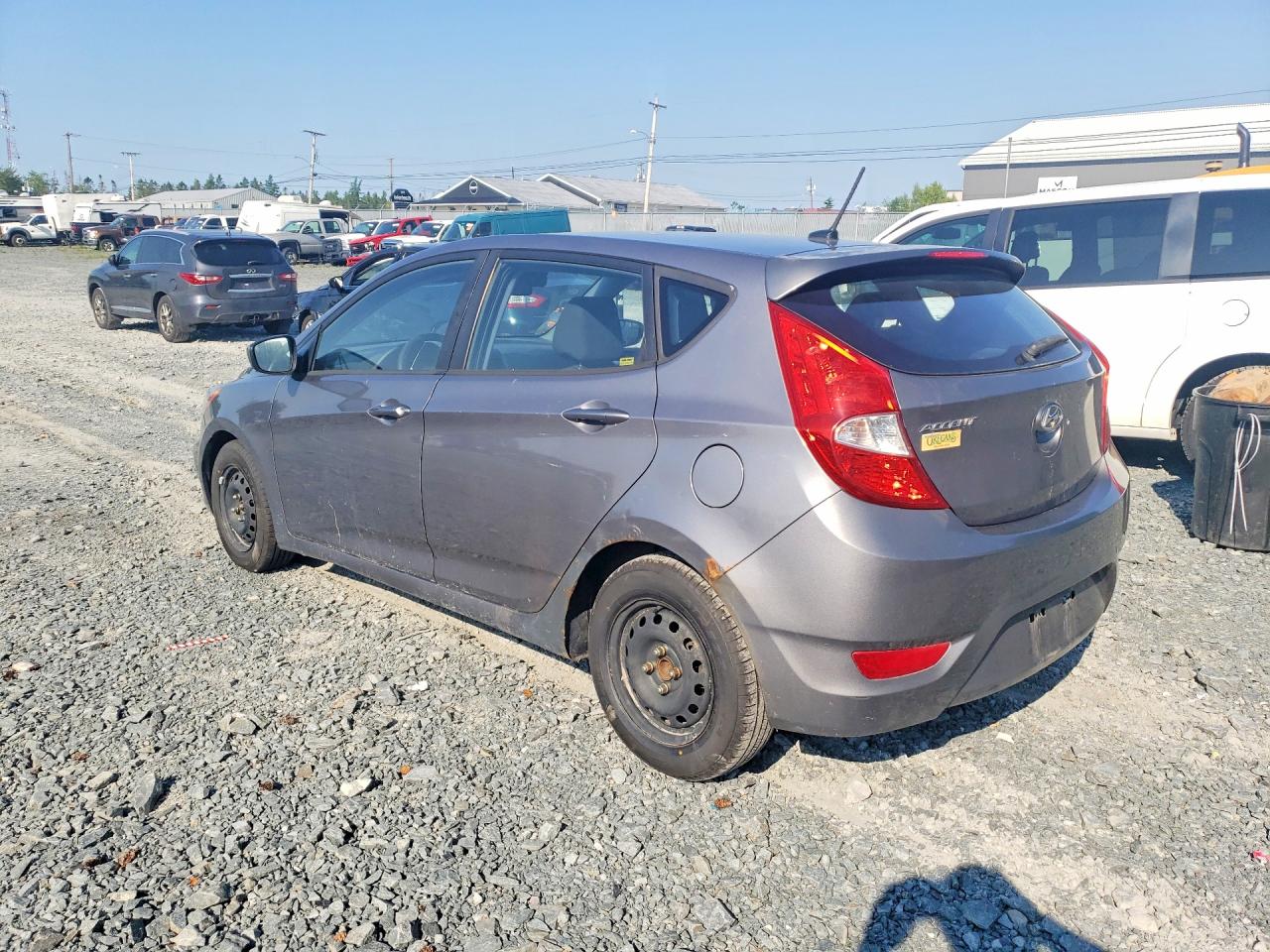 2014 Hyundai Accent Gls Gray vin: KMHCT5AE2EU176989