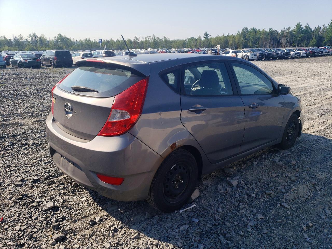 2014 Hyundai Accent Gls Gray vin: KMHCT5AE2EU176989