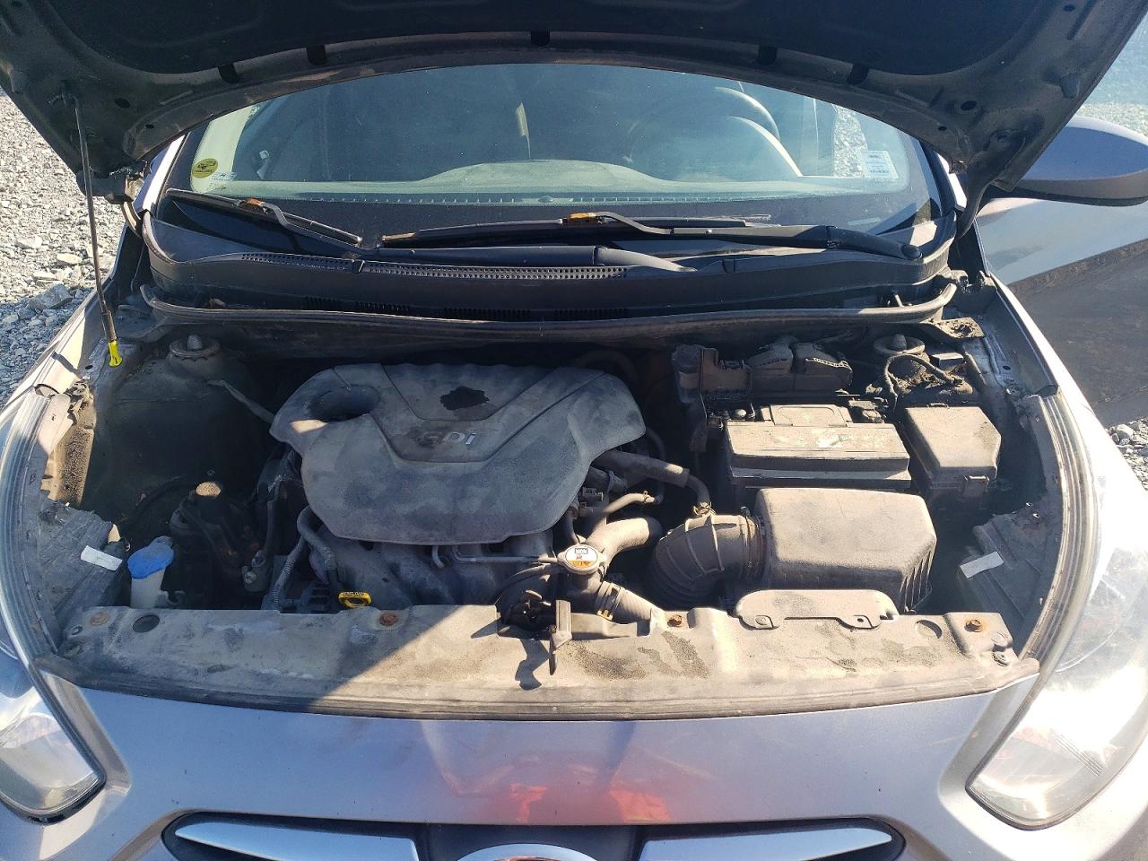 2014 Hyundai Accent Gls Gray vin: KMHCT5AE2EU176989