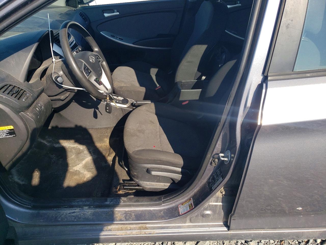 2014 Hyundai Accent Gls Gray vin: KMHCT5AE2EU176989