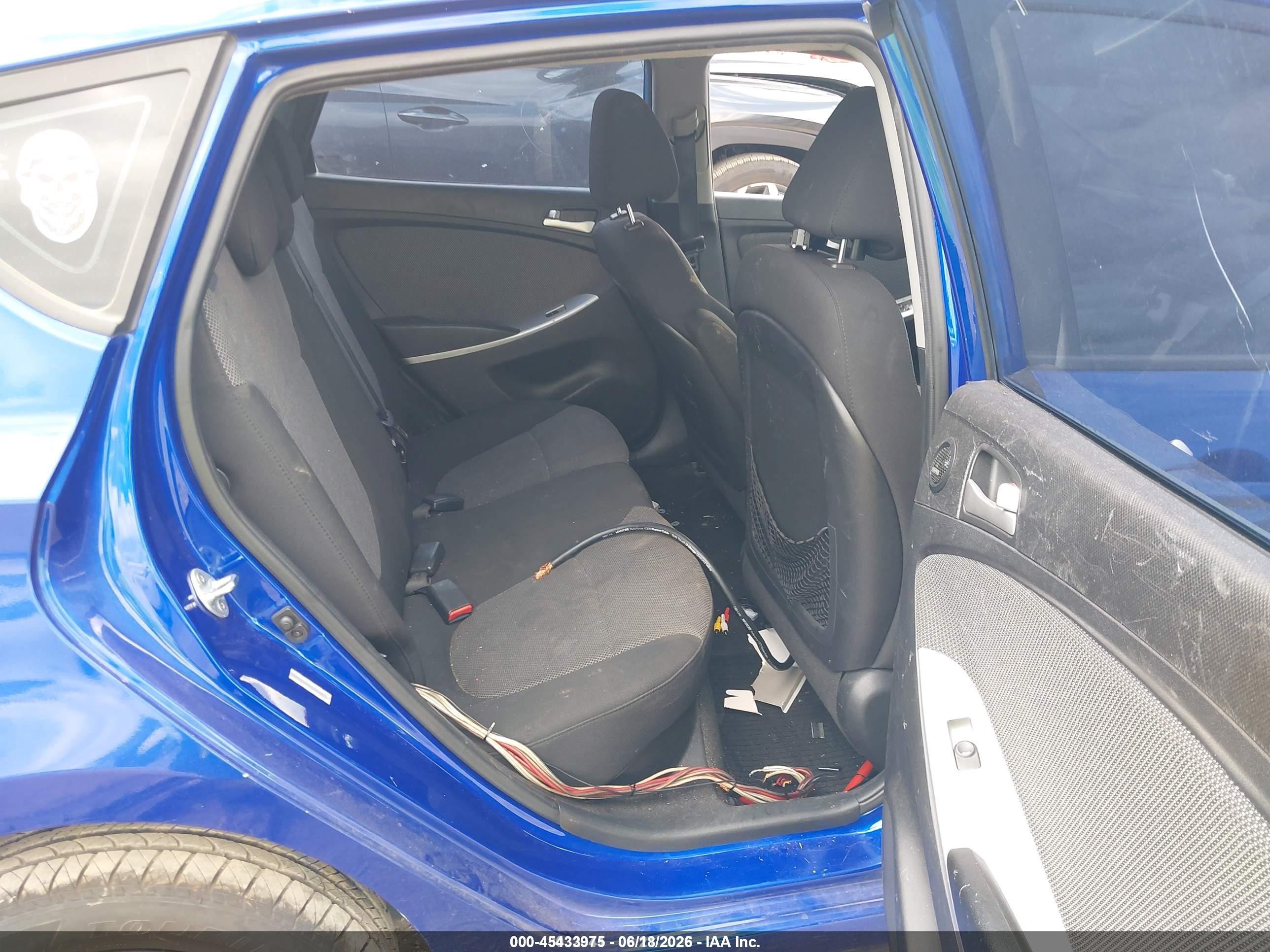 2014 Hyundai Accent Gs Blue vin: KMHCT5AE2EU182792
