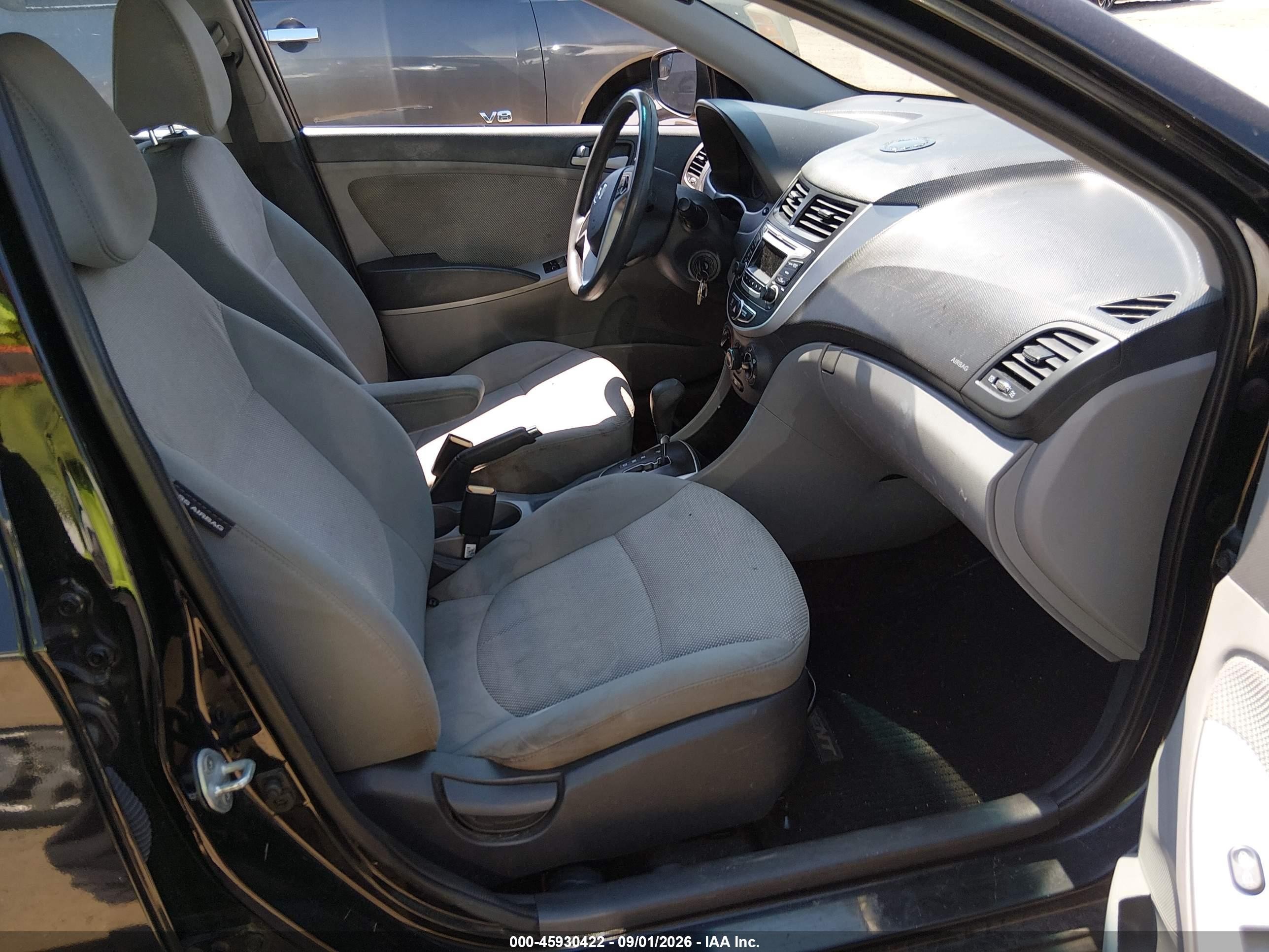 2014 Hyundai Accent Gs Black vin: KMHCT5AE2EU193811