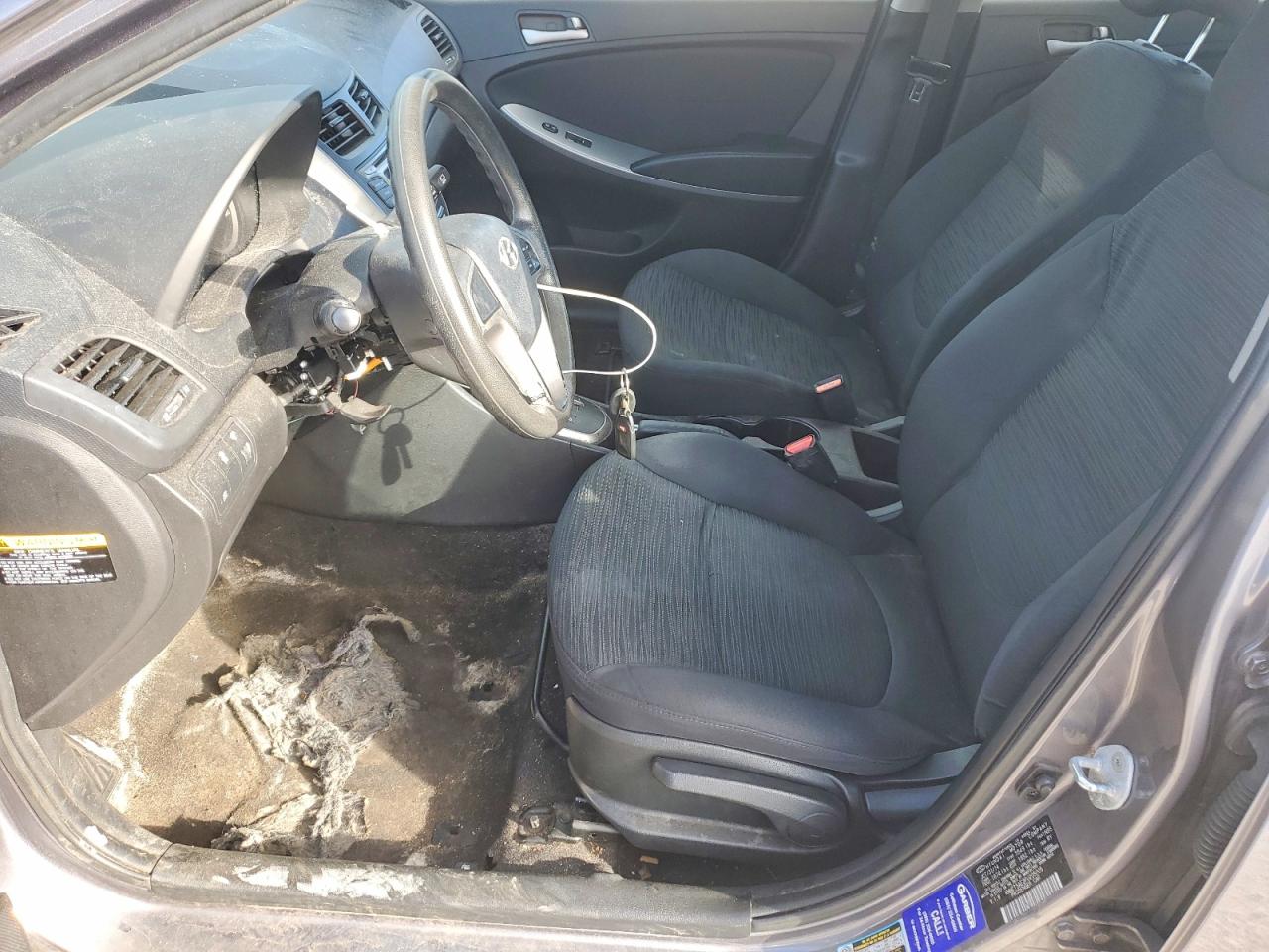 2015 Hyundai Accent Gs Silver vin: KMHCT5AE2FU205005