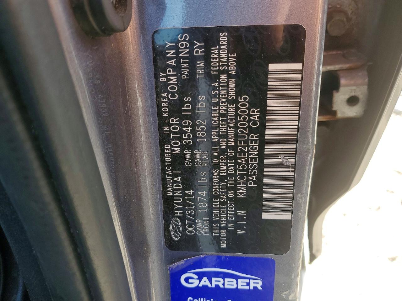2015 Hyundai Accent Gs Silver vin: KMHCT5AE2FU205005