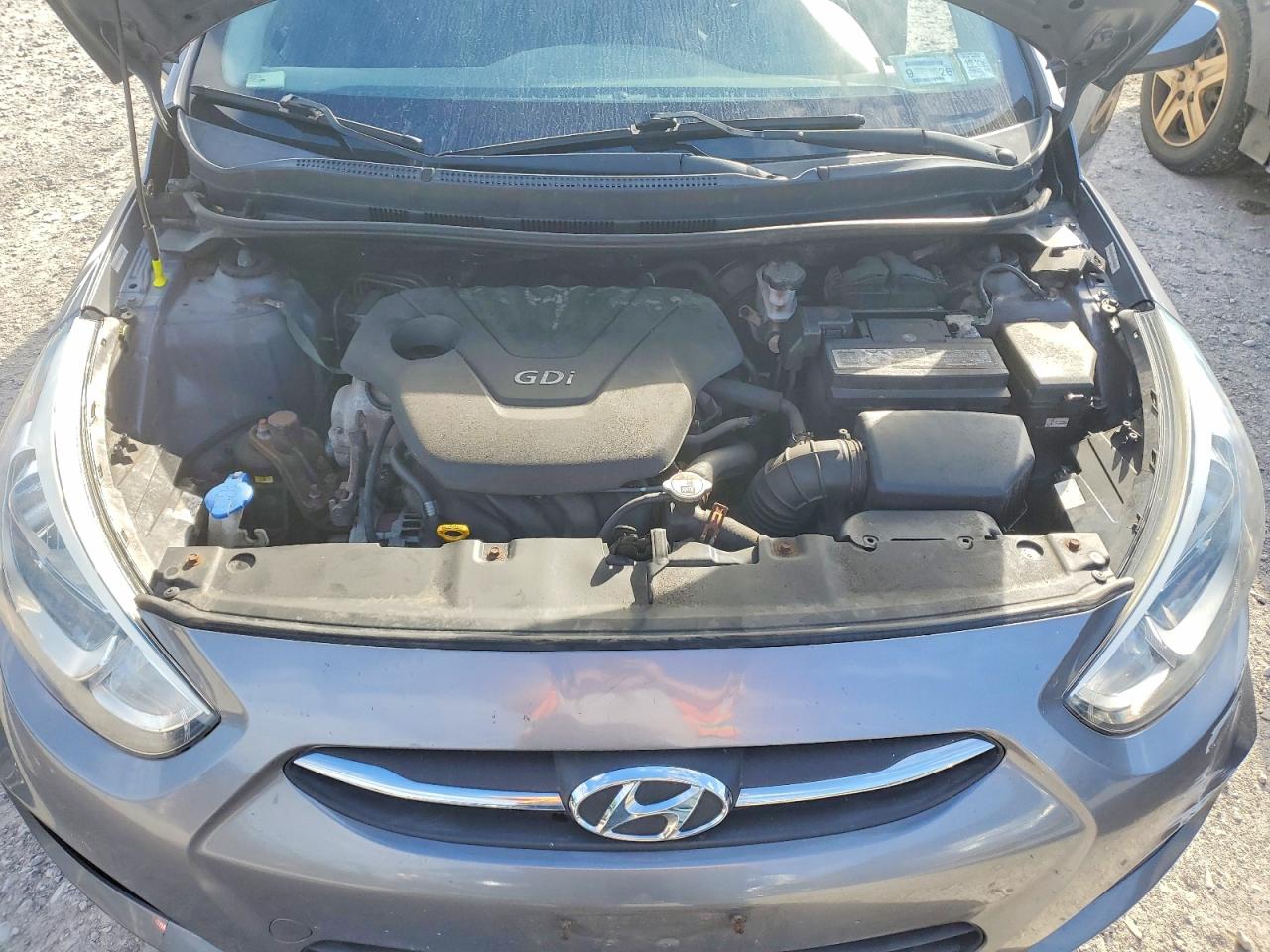 2015 Hyundai Accent Gs Silver vin: KMHCT5AE2FU205005