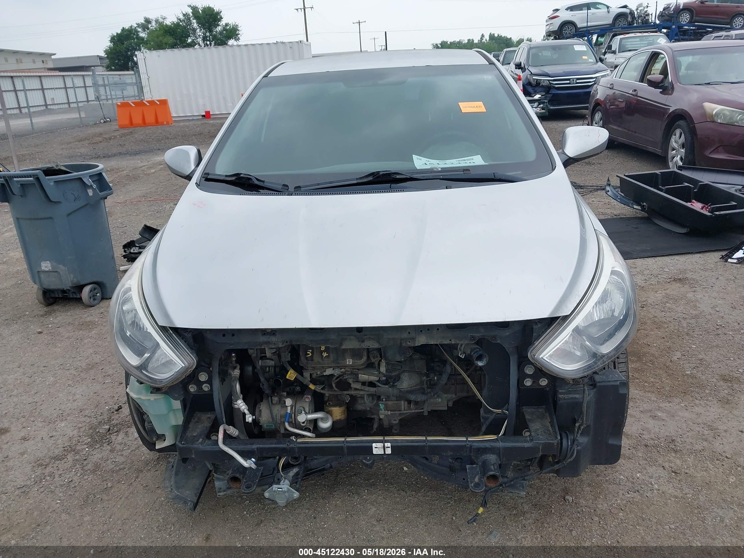 2015 Hyundai Accent Gs Silver vin: KMHCT5AE2FU212584