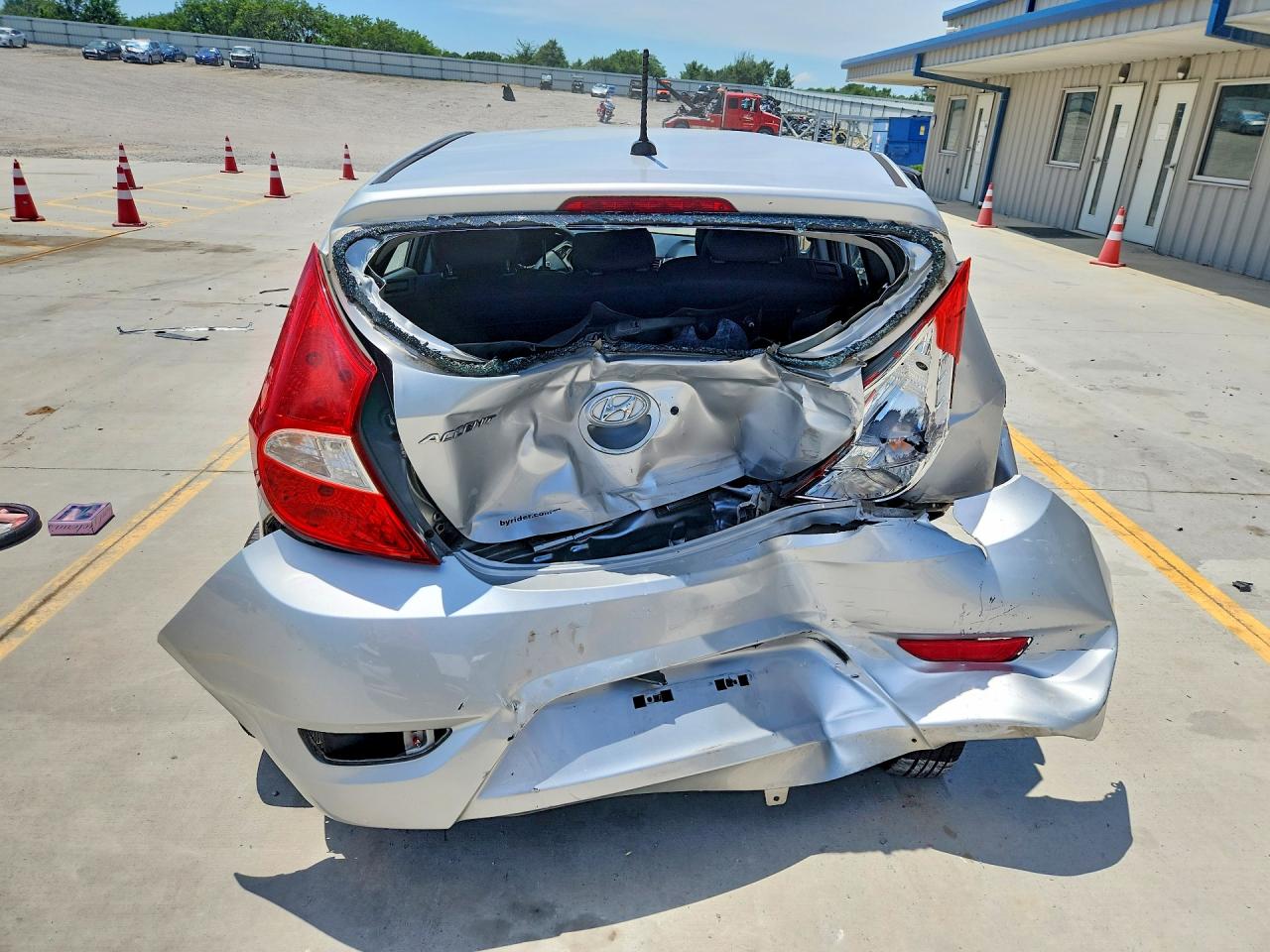 2015 Hyundai Accent Gs Silver vin: KMHCT5AE2FU213346