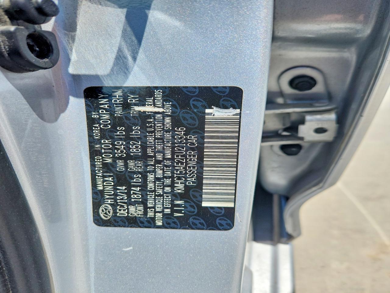 2015 Hyundai Accent Gs Silver vin: KMHCT5AE2FU213346