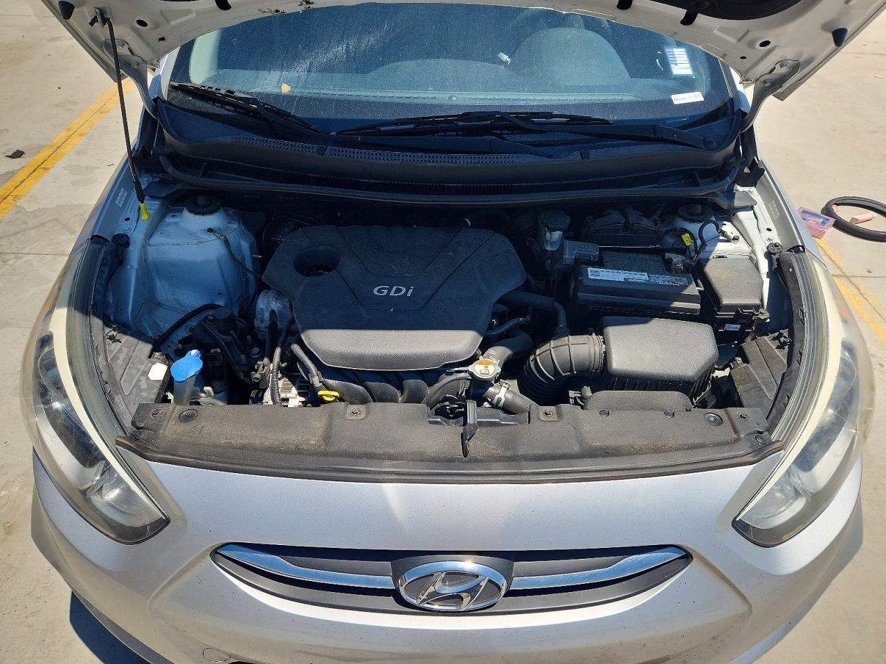 2015 Hyundai Accent Gs Silver vin: KMHCT5AE2FU213346